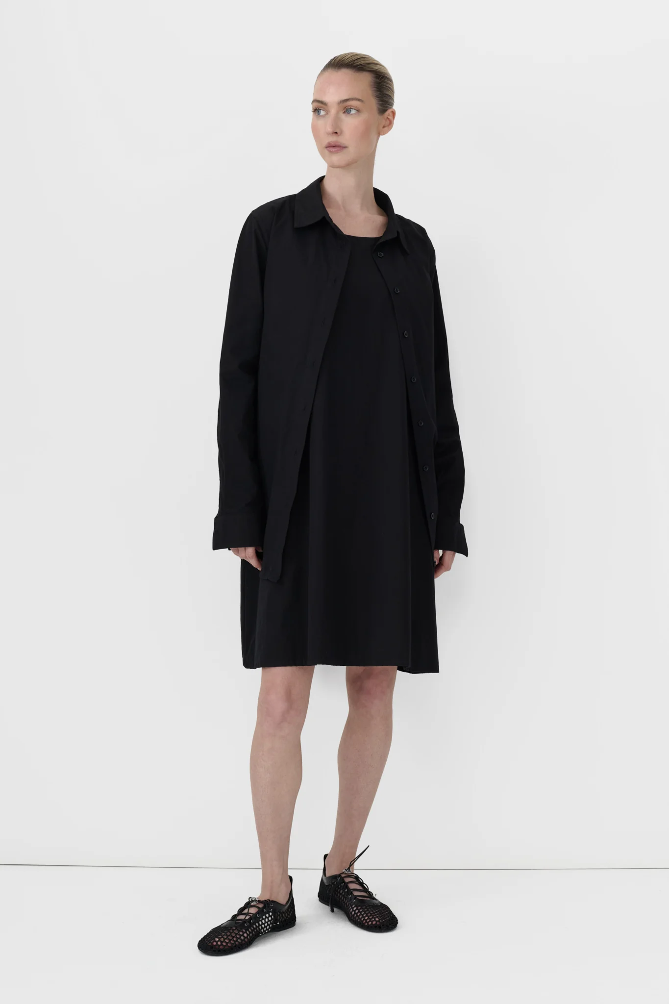 2 in 1 Poplin Dress - Image 3