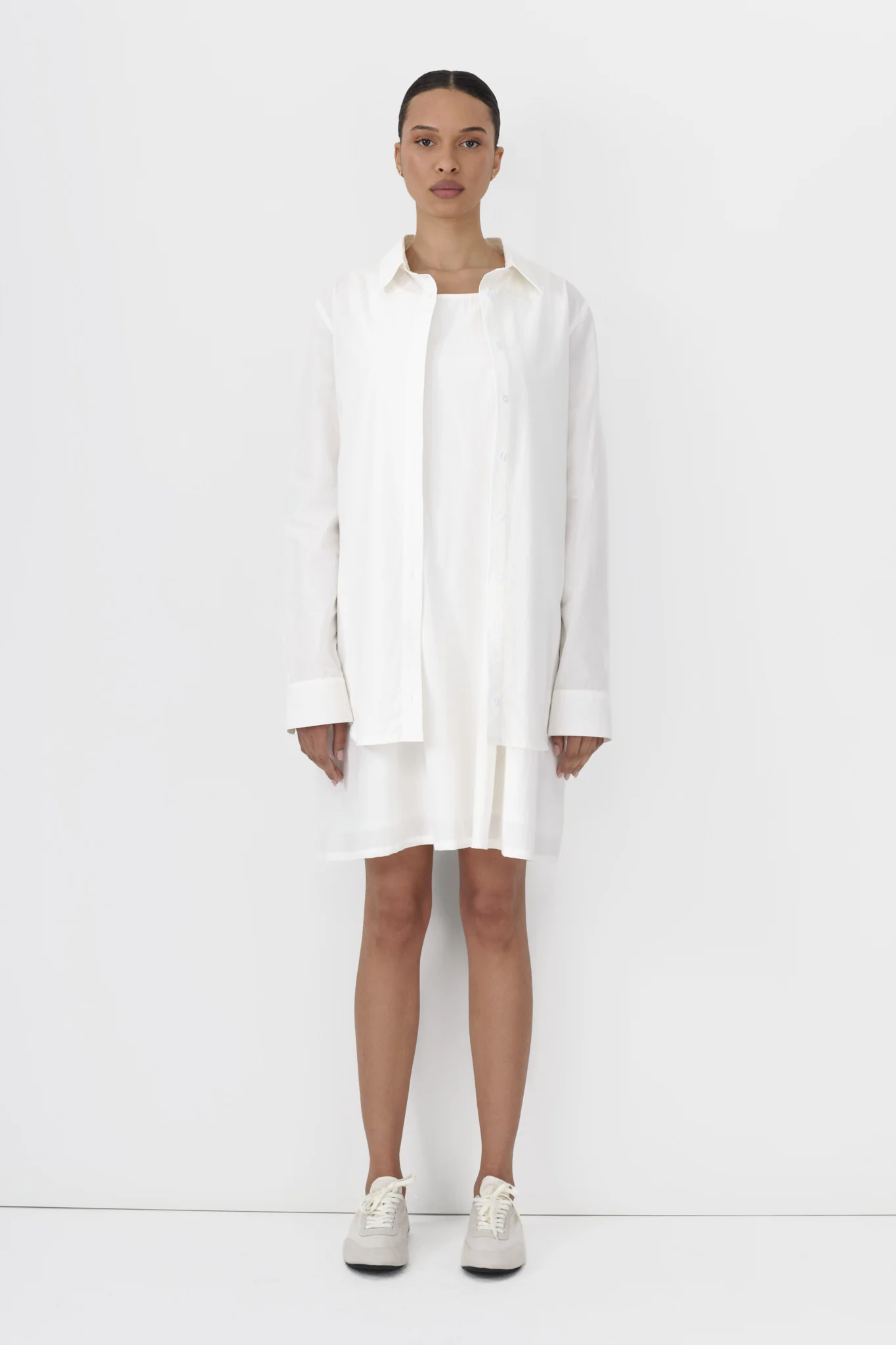 2 in 1 Poplin Dress - Image 7