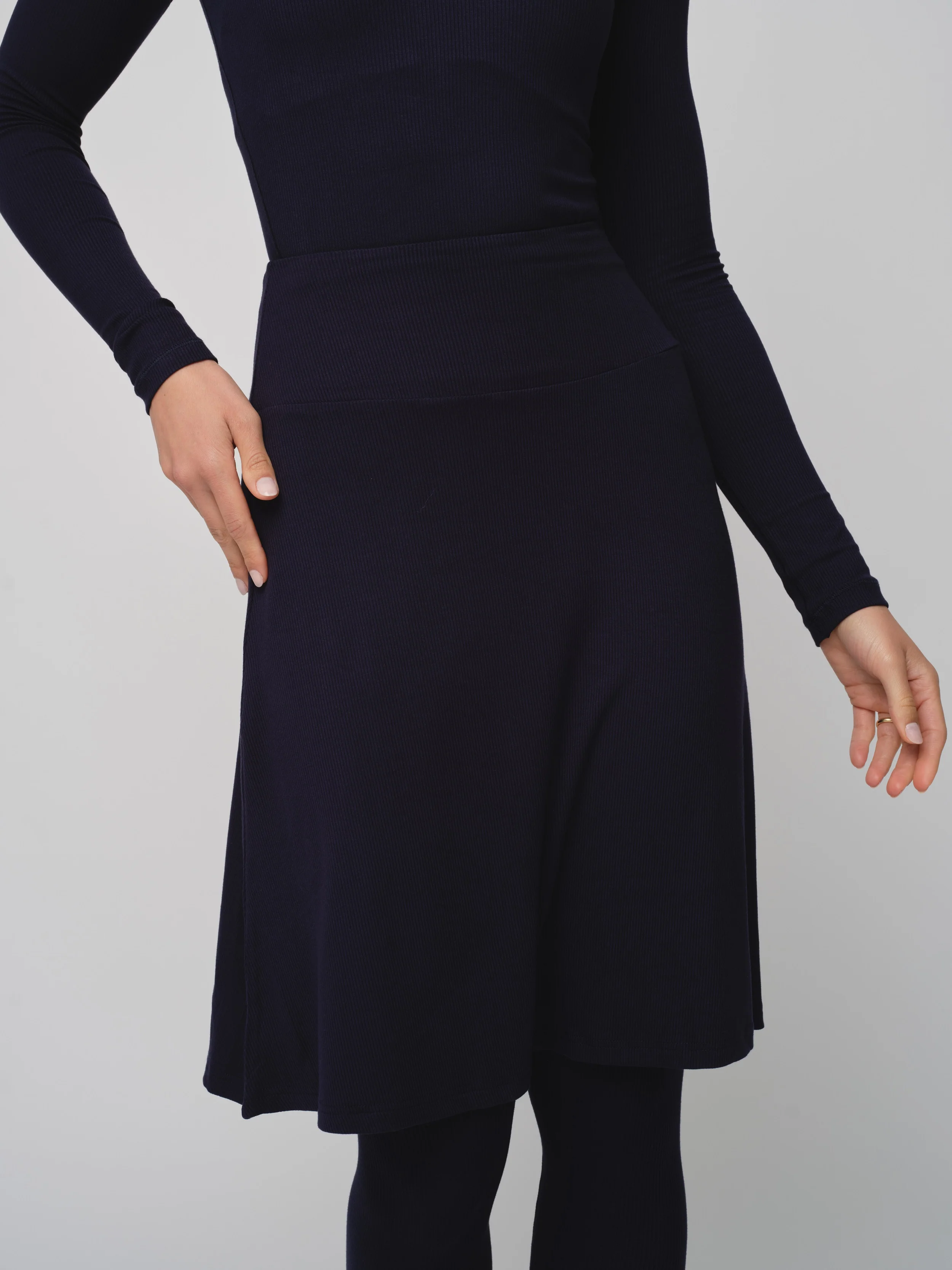 Basic Soft Rib Circle Skirt 20" - Image 3