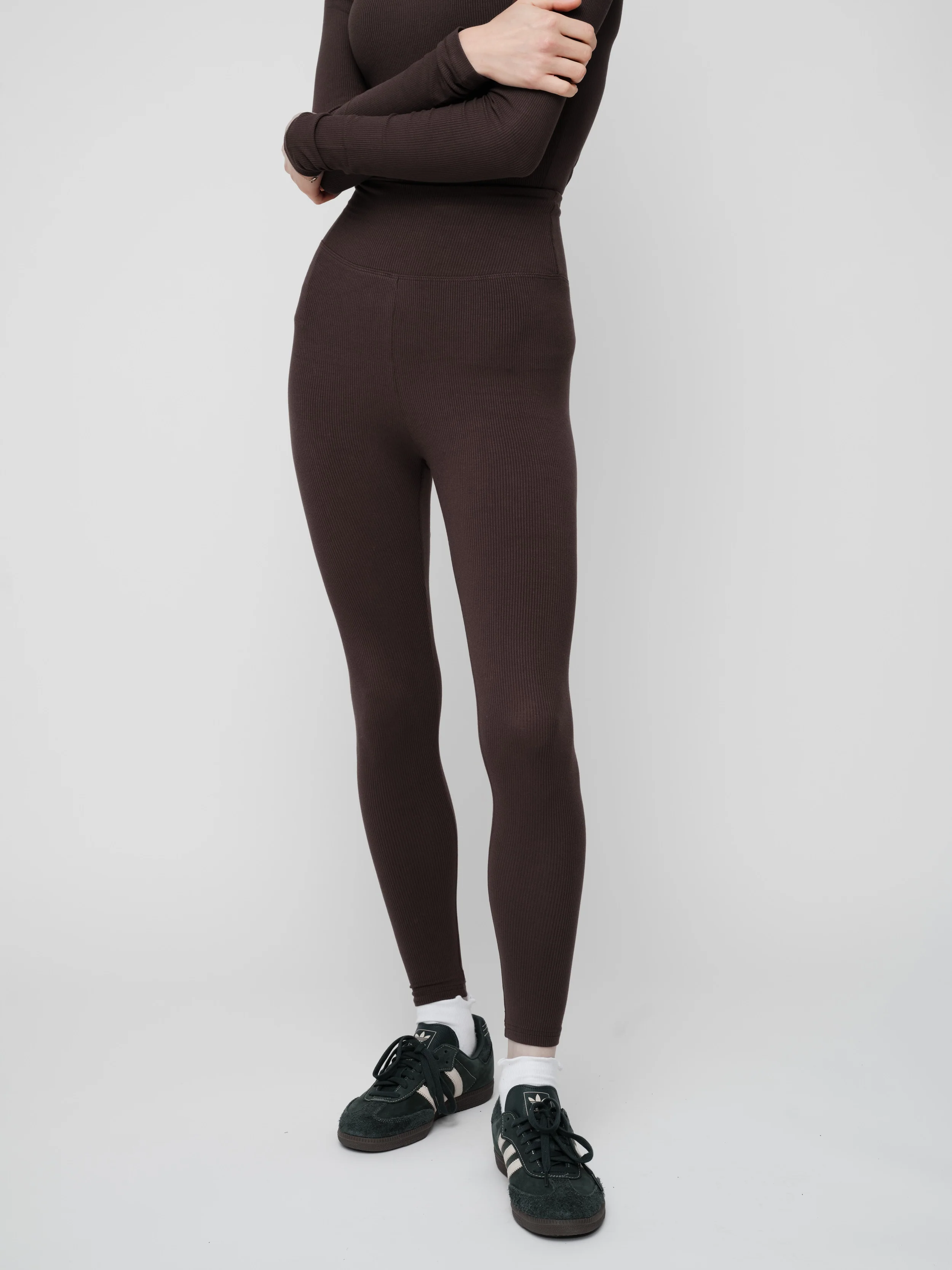 Basic Soft Rib Leggings - Image 11