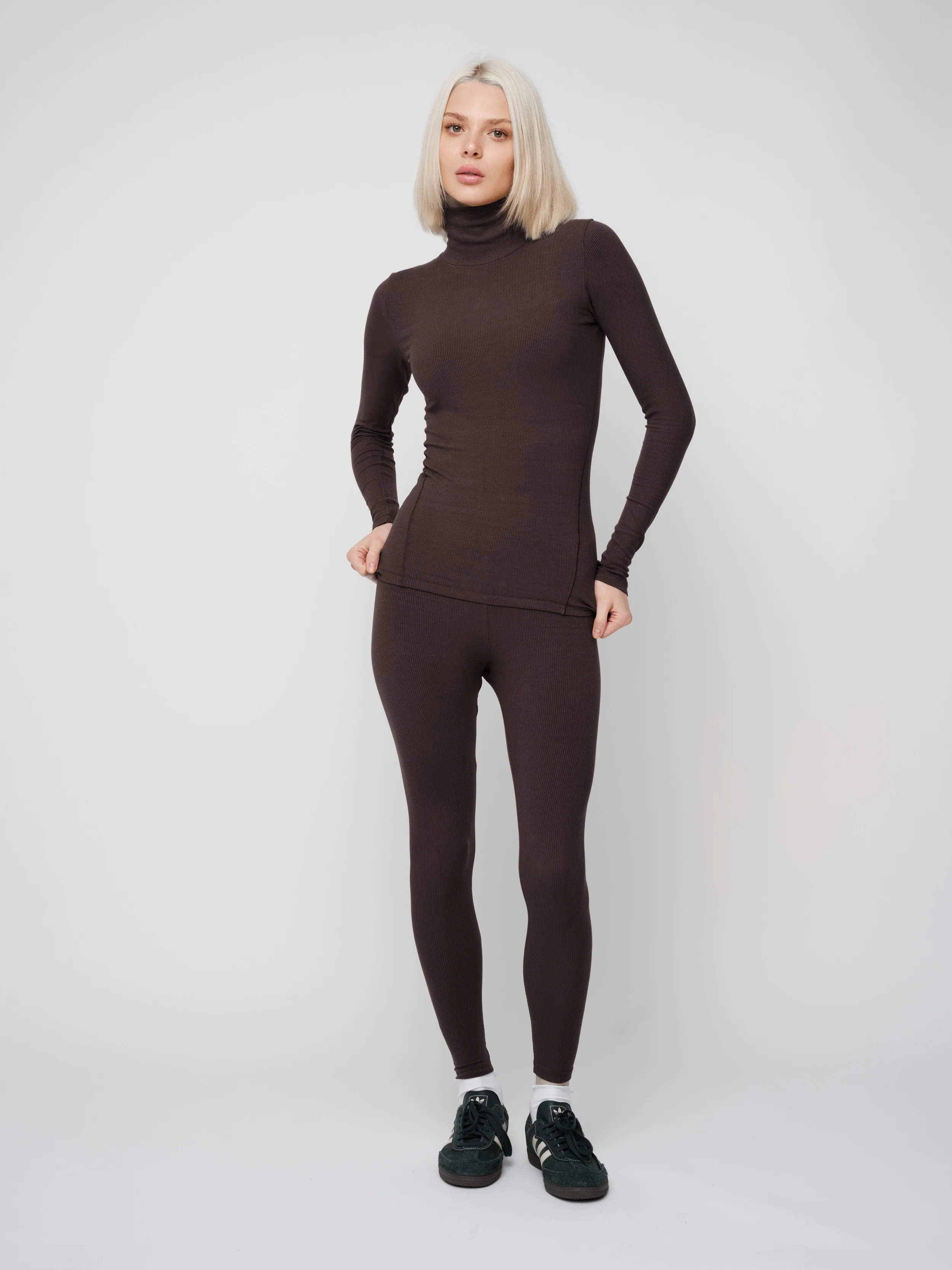 Basic Soft Rib Leggings - Image 12