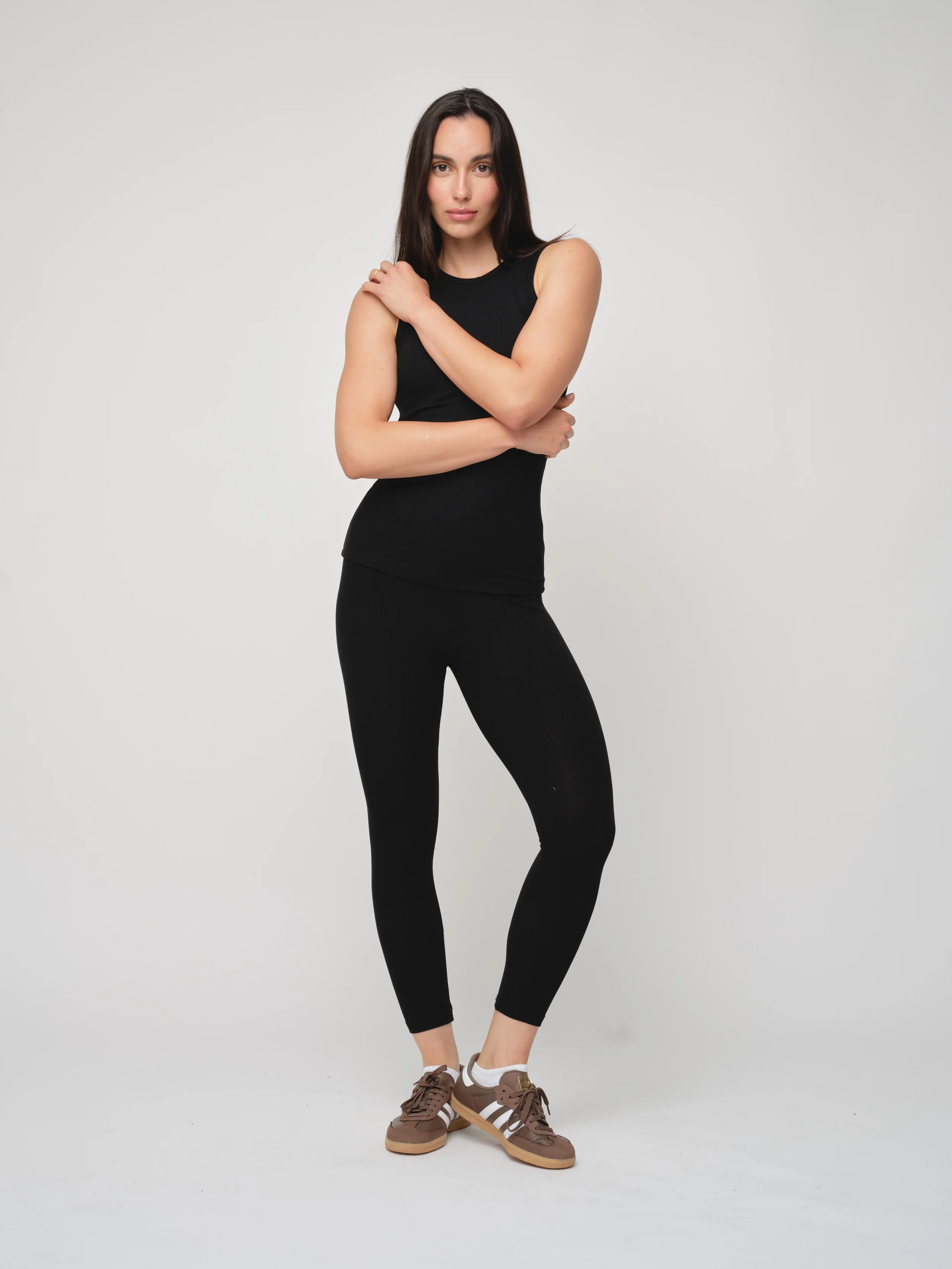 Basic Soft Rib Leggings - Image 3