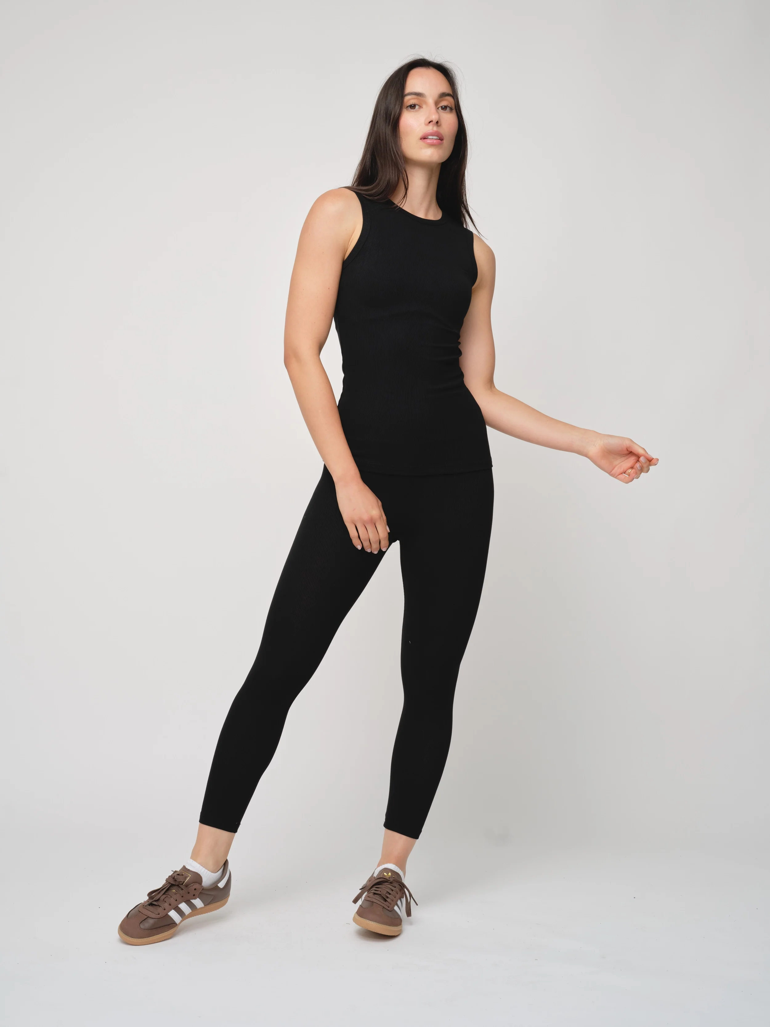 Basic Soft Rib Leggings - Image 4