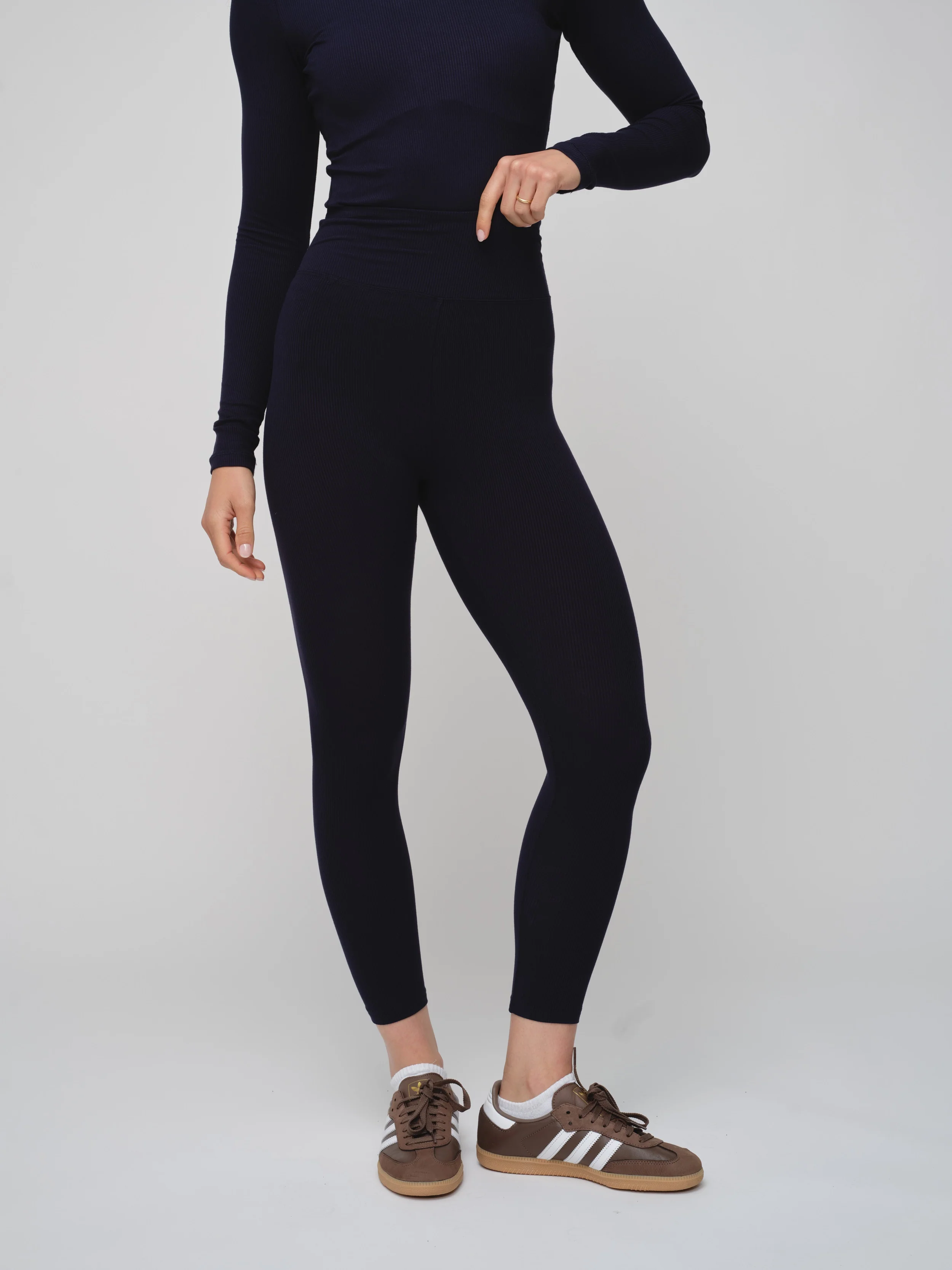 Basic Soft Rib Leggings - Image 5