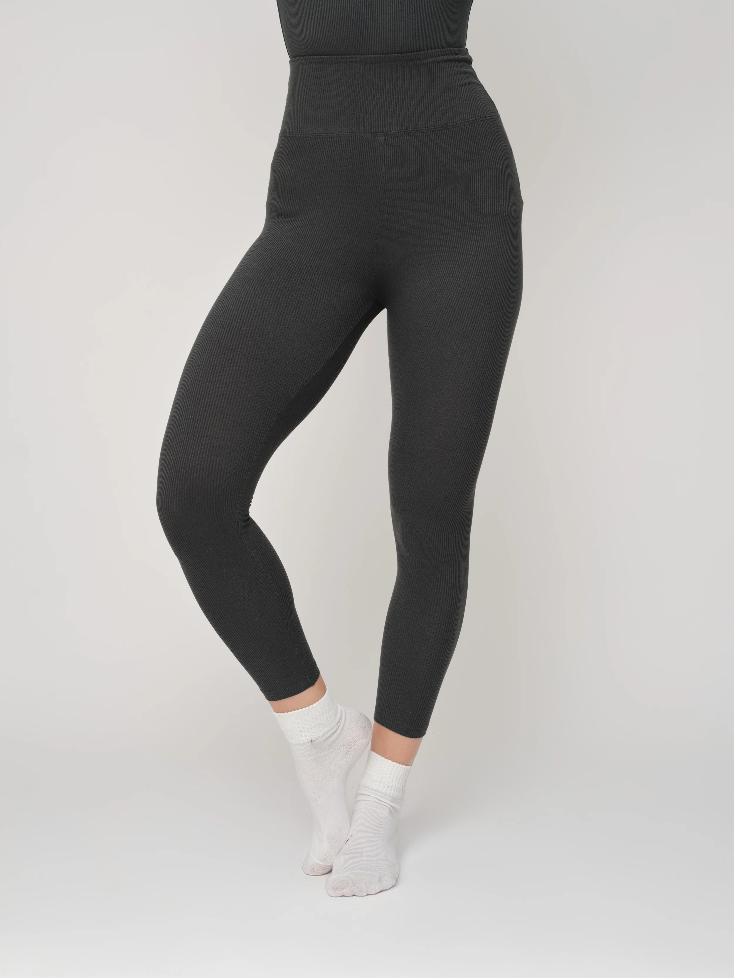 Basic Soft Rib Leggings - Image 8