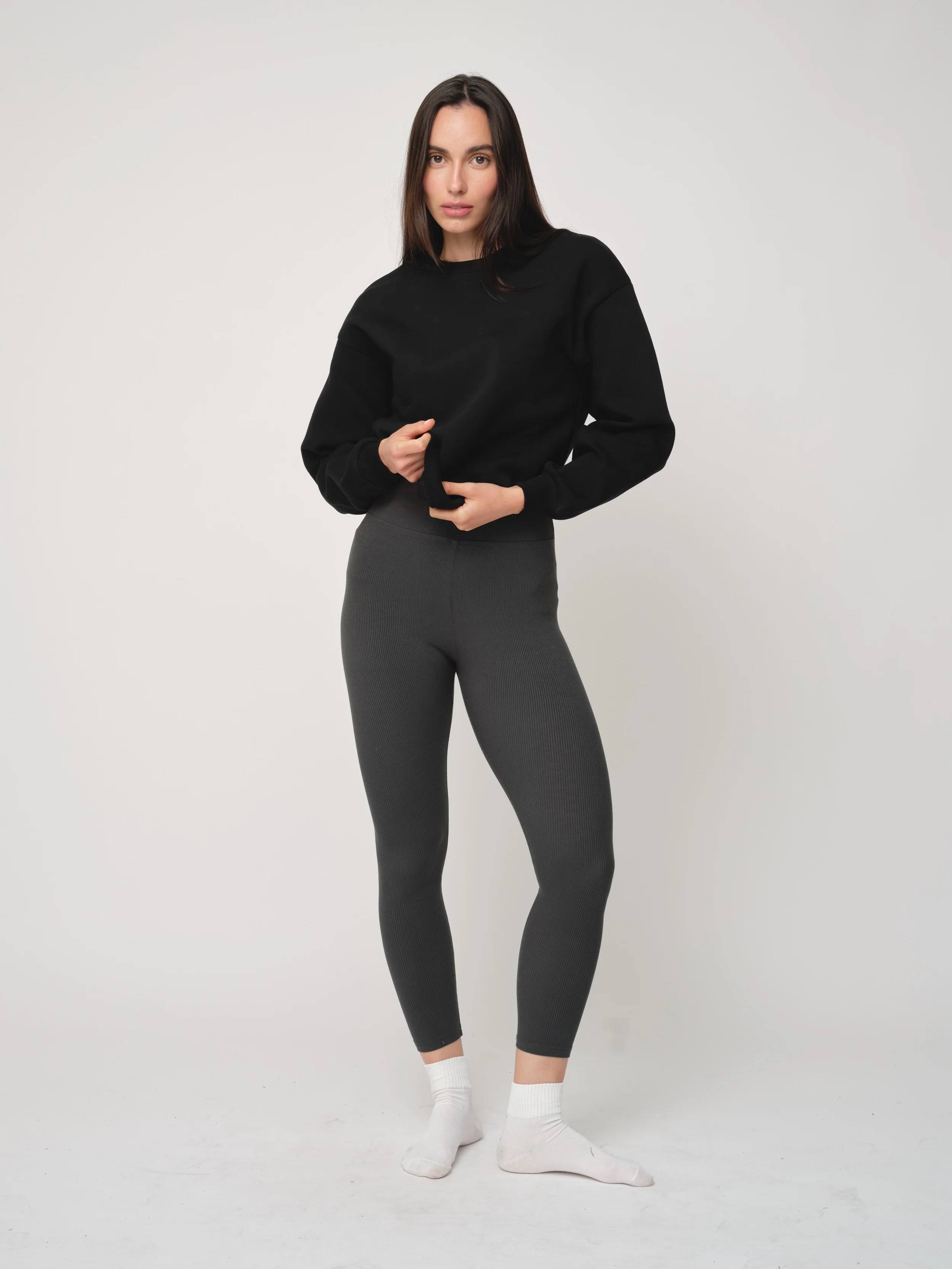 Basic Soft Rib Leggings - Image 9