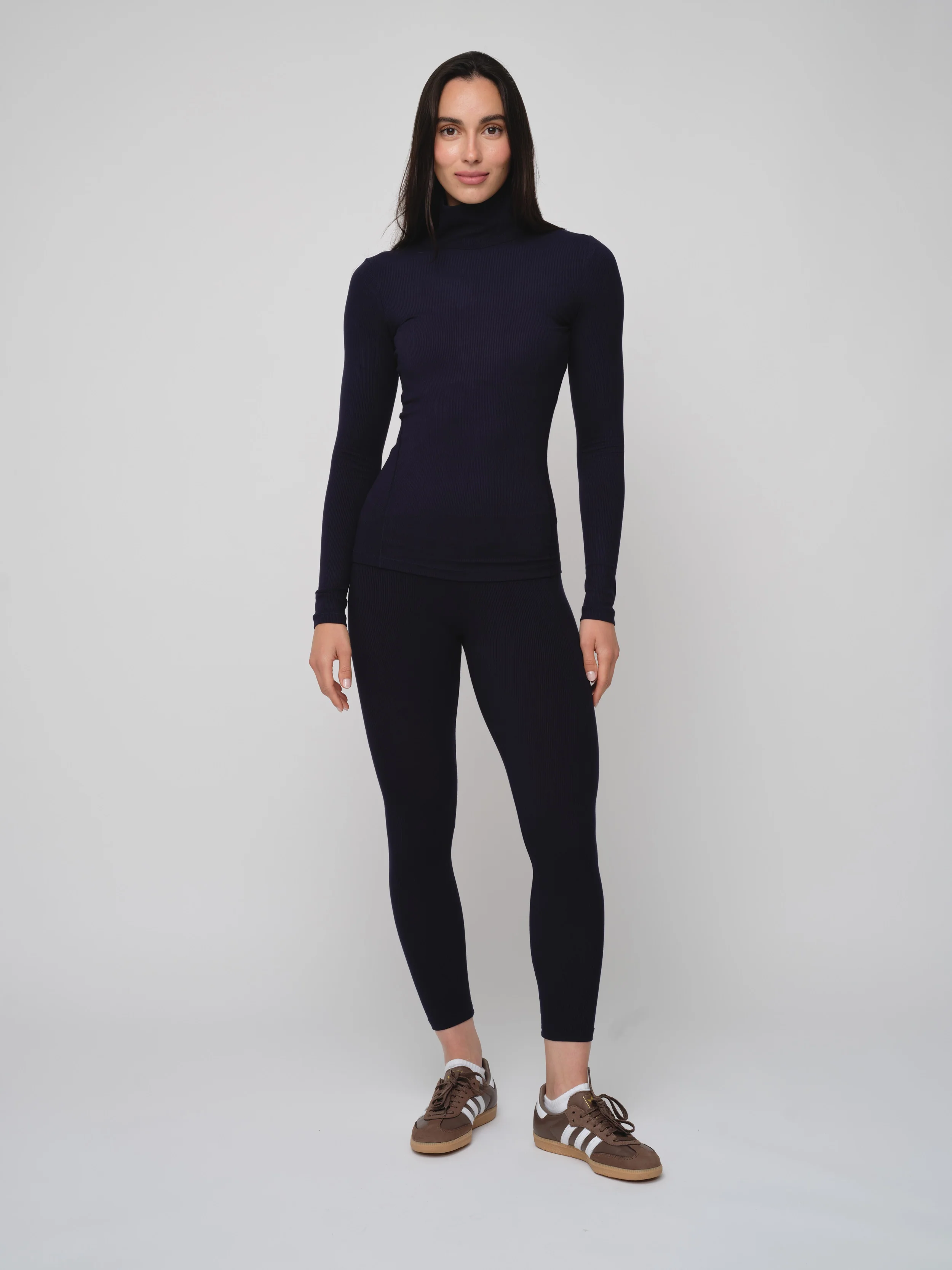 Basic Soft Rib Mockneck Top - Image 6