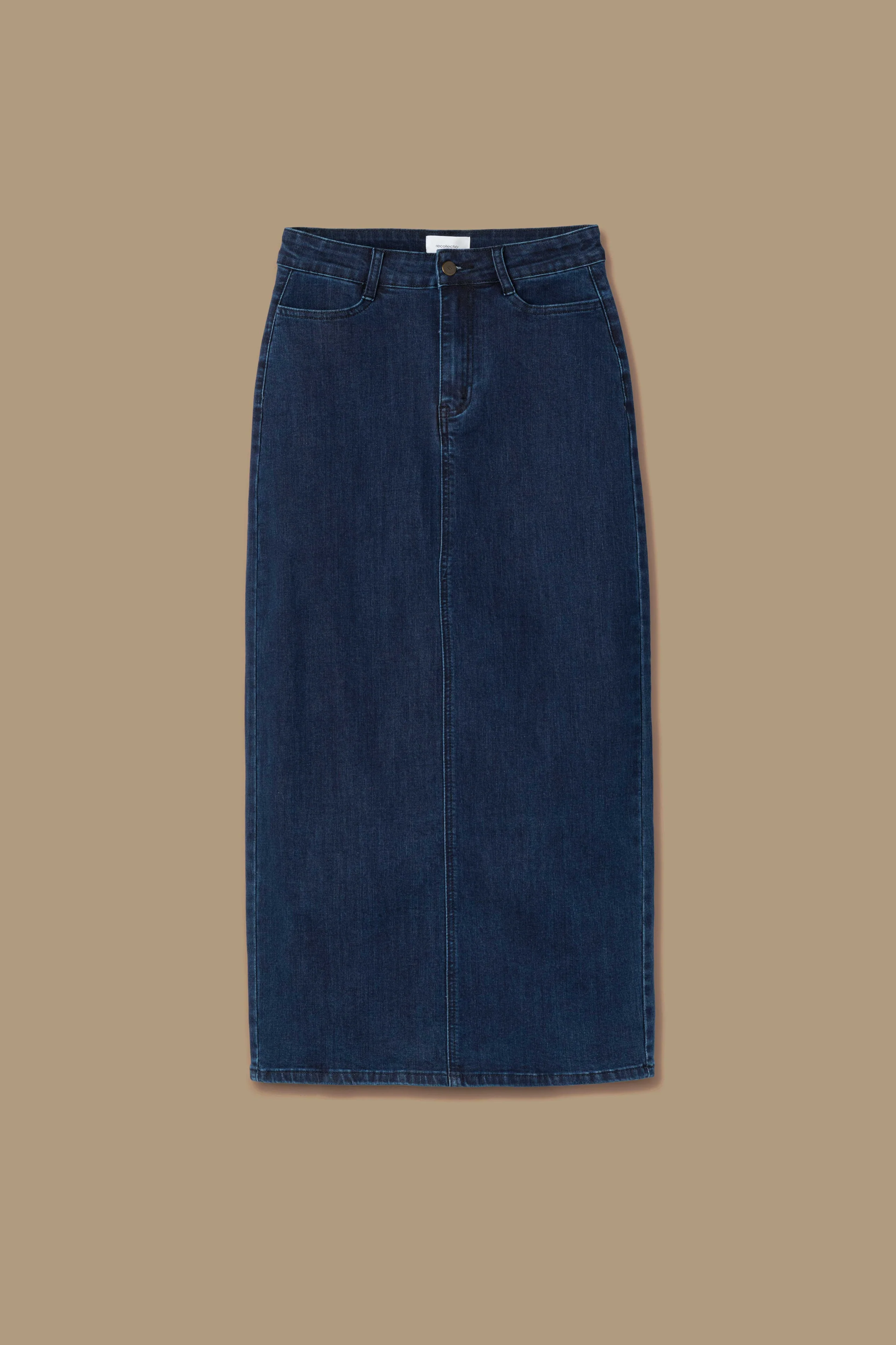 Denim Column Skirt - Image 4