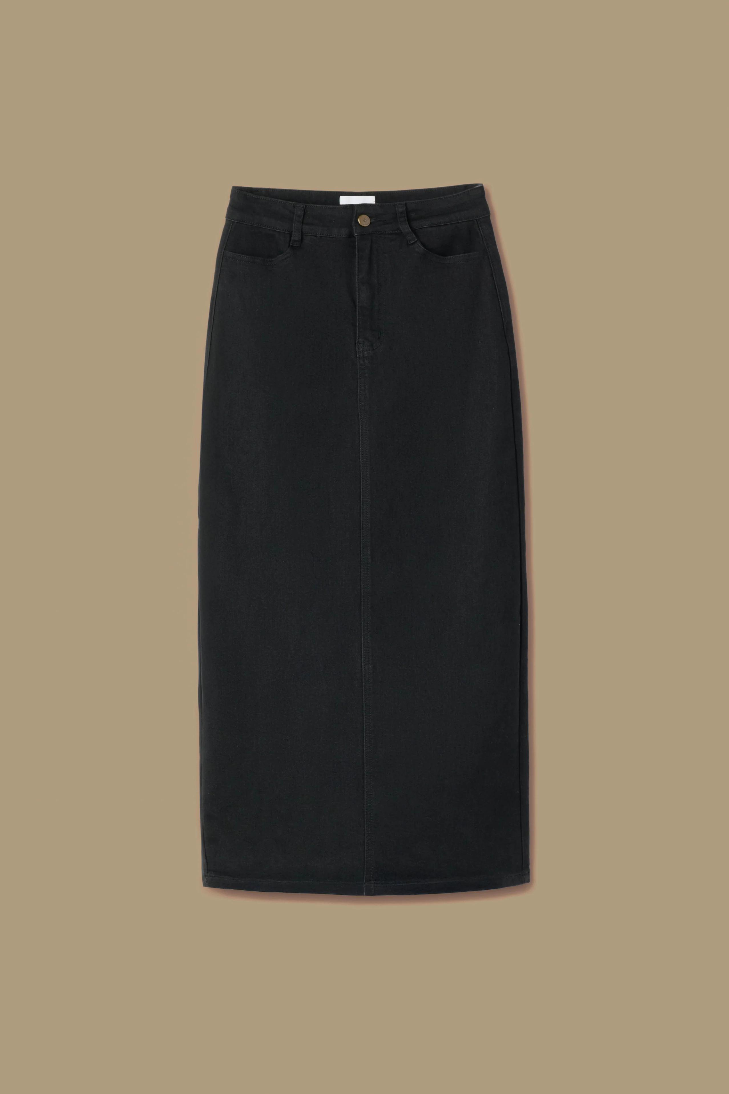 Denim Column Skirt - Image 8