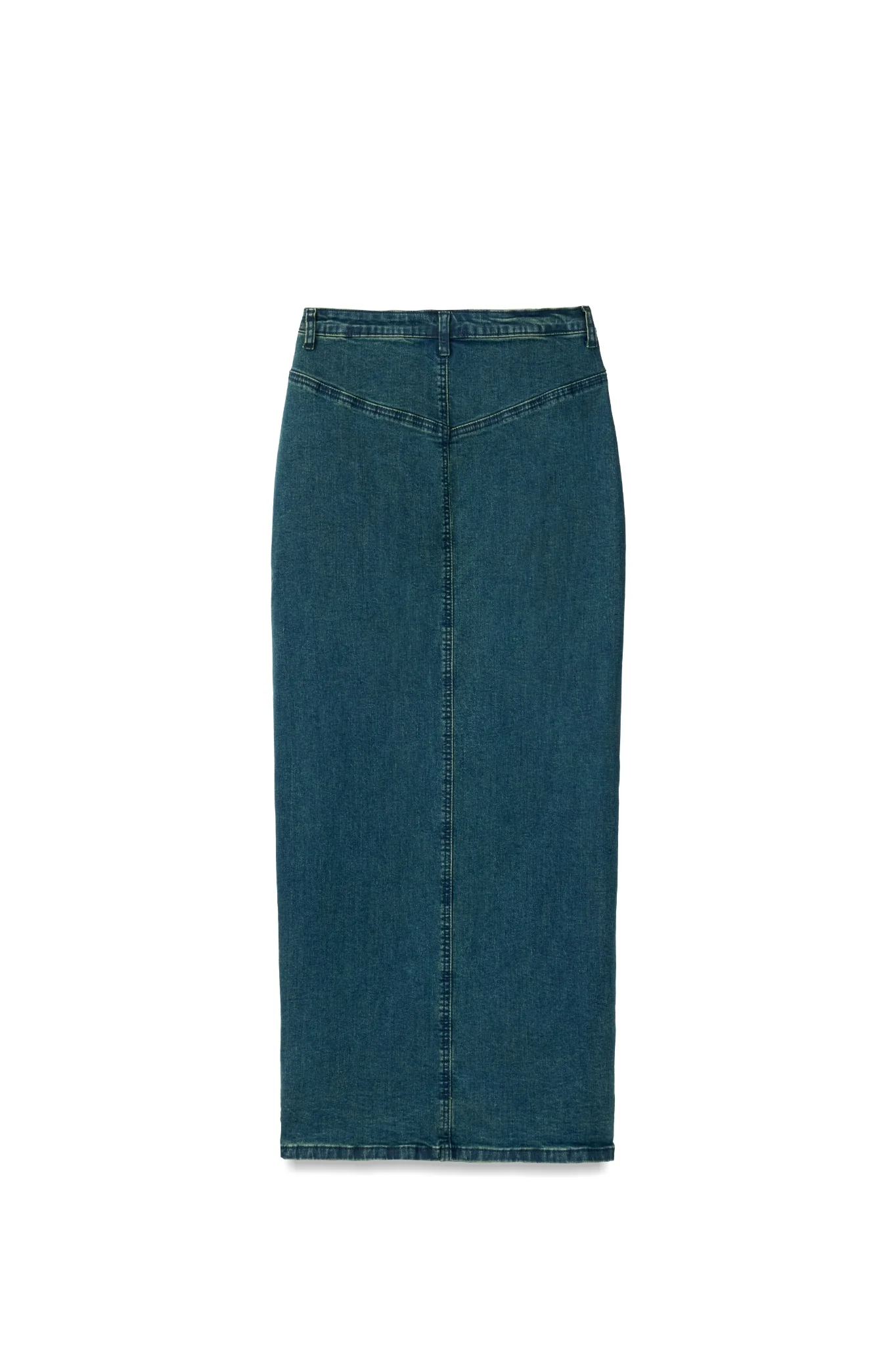 Denim Front Slit Skirt - Image 10