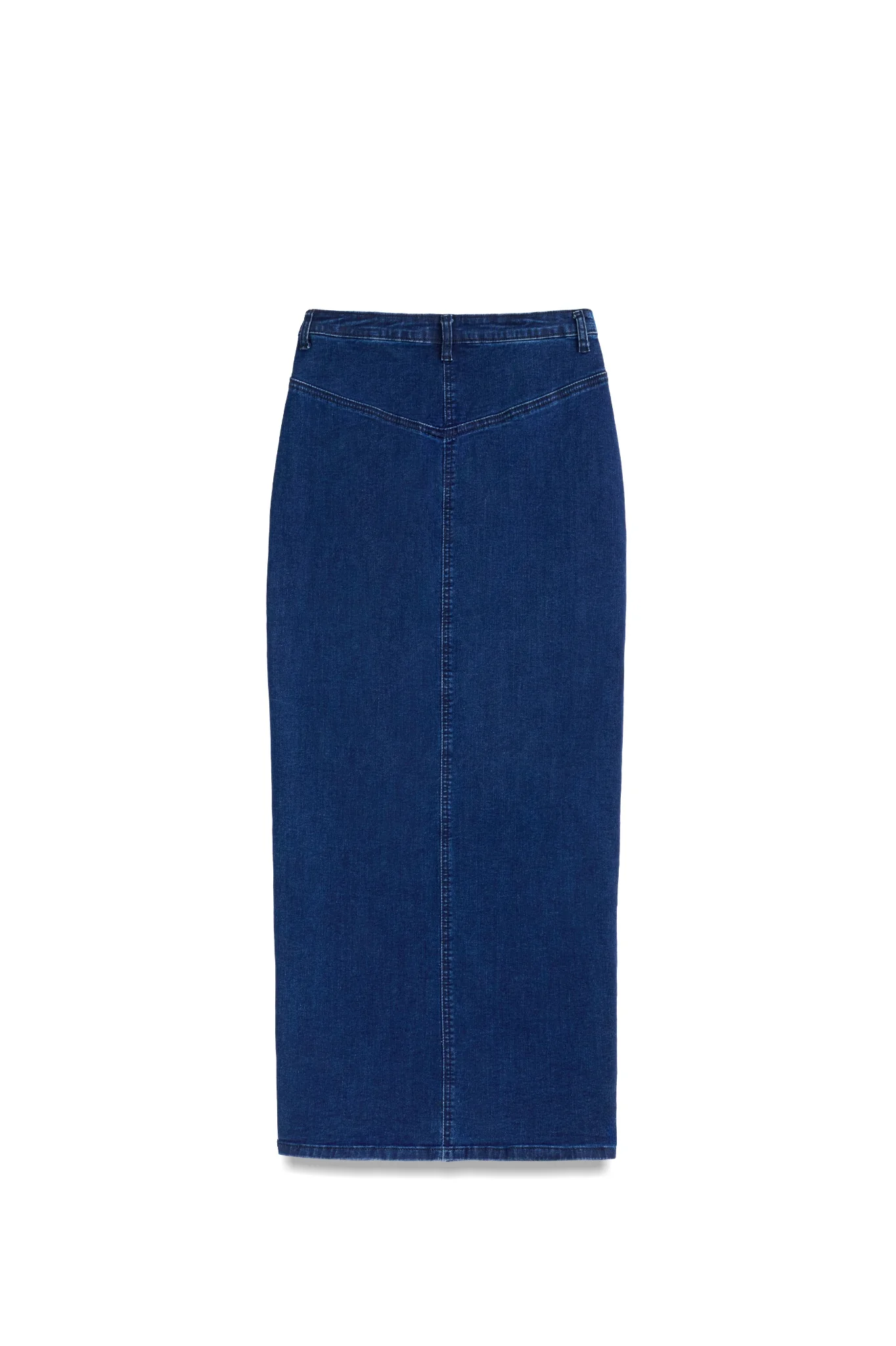 Denim Front Slit Skirt - Image 12