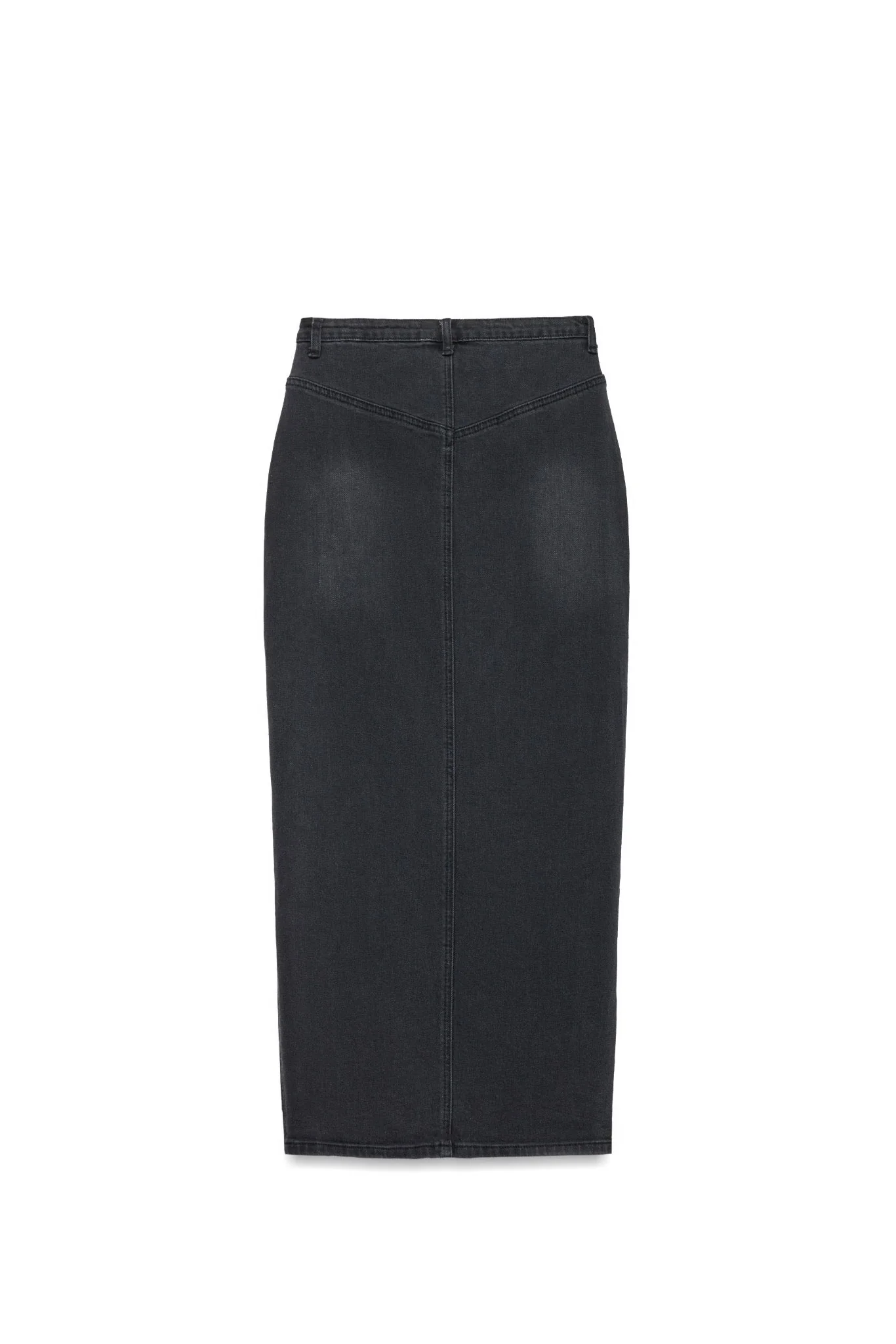 Denim Front Slit Skirt - Image 16