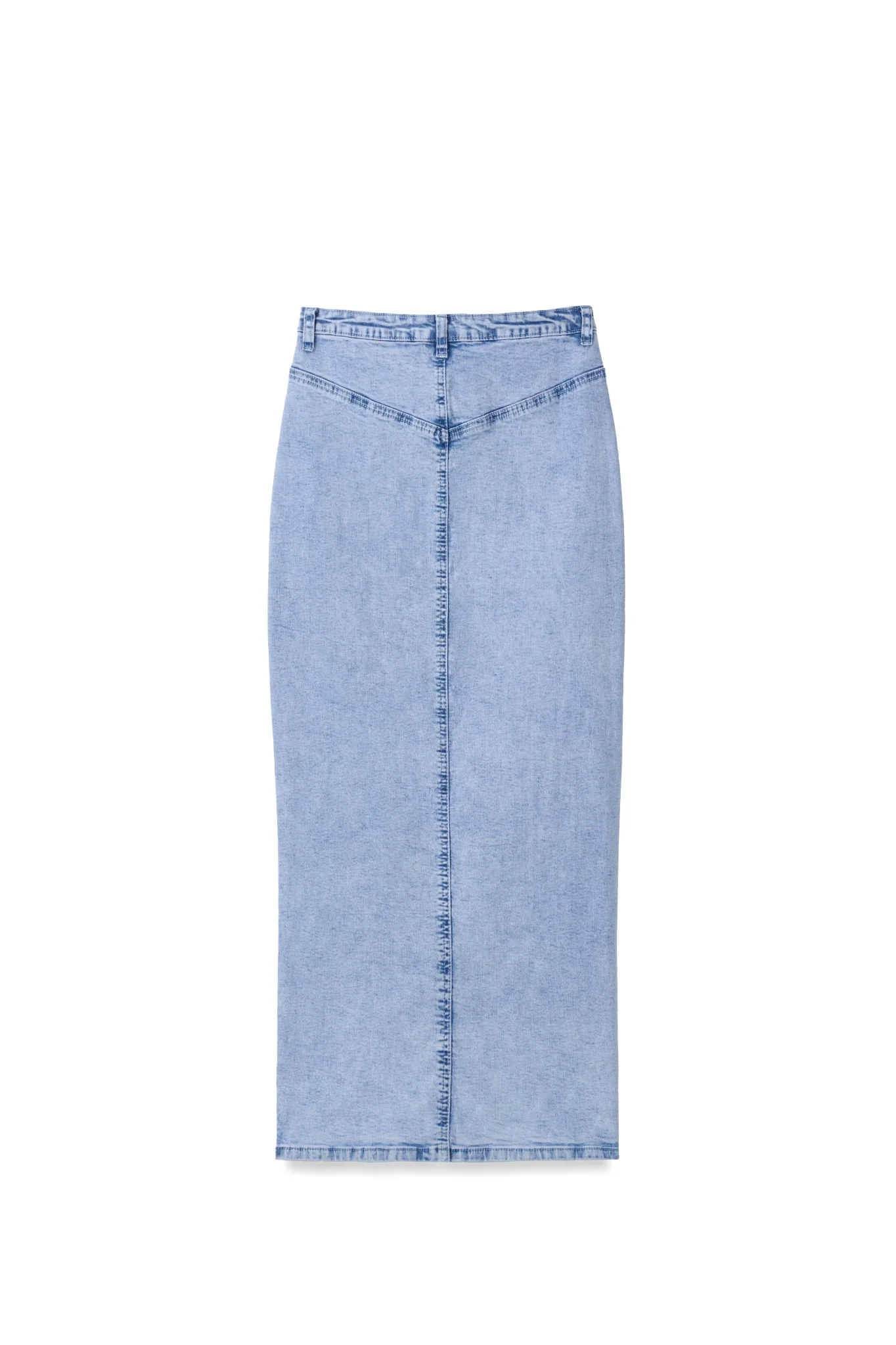 Denim Front Slit Skirt - Image 8