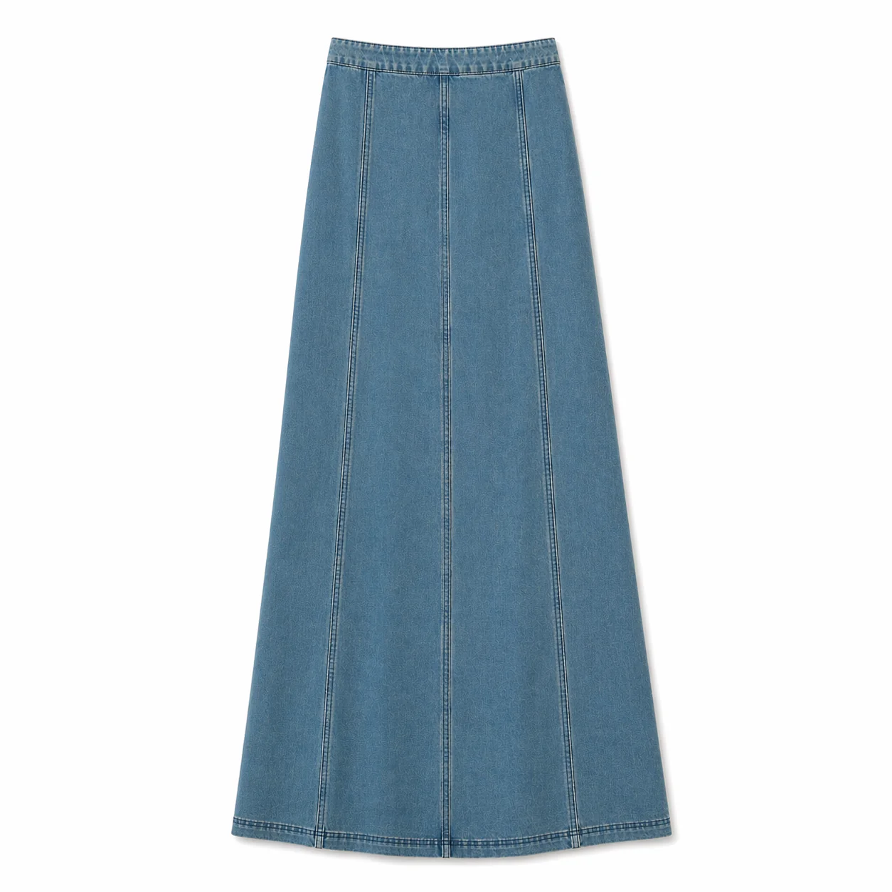 Denim Panel Skirt - Image 3