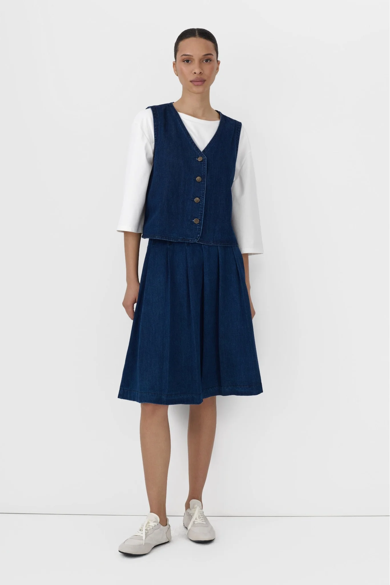 Denim Vest Top - Image 2