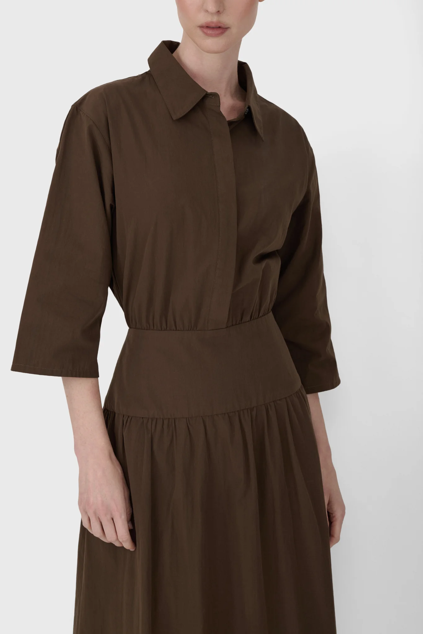 Dropwaist Shirt Dress - Image 10