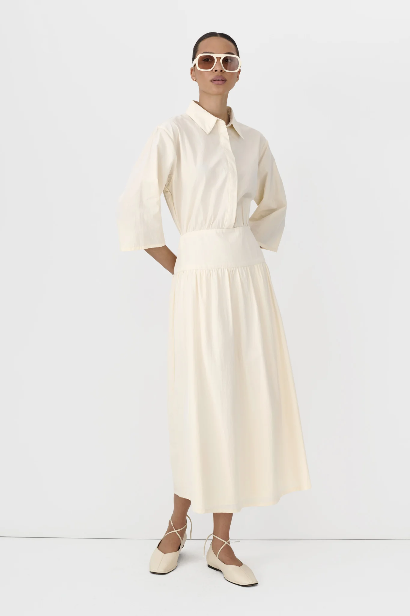Dropwaist Shirt Dress - Image 5