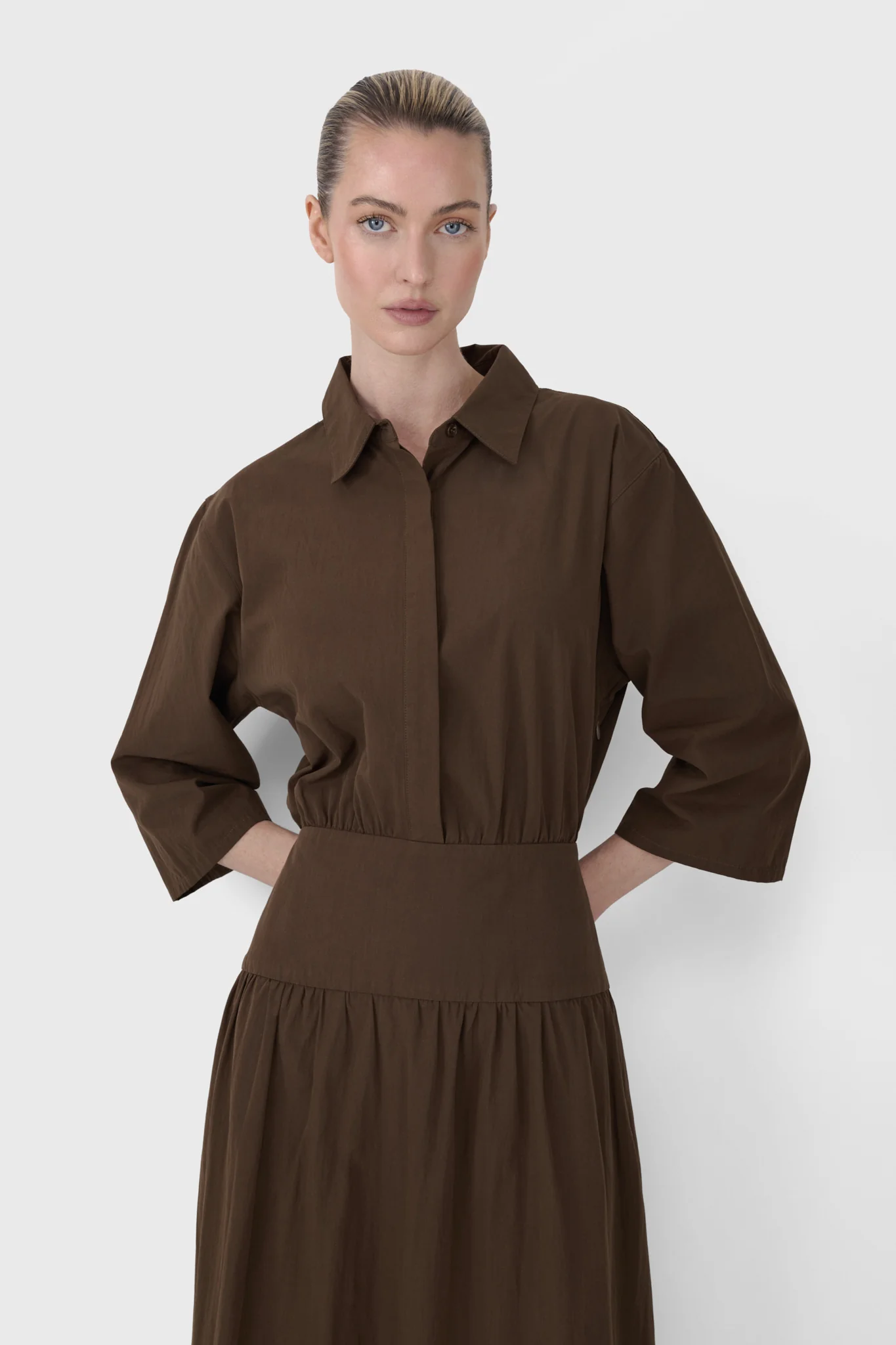 Dropwaist Shirt Dress - Image 7