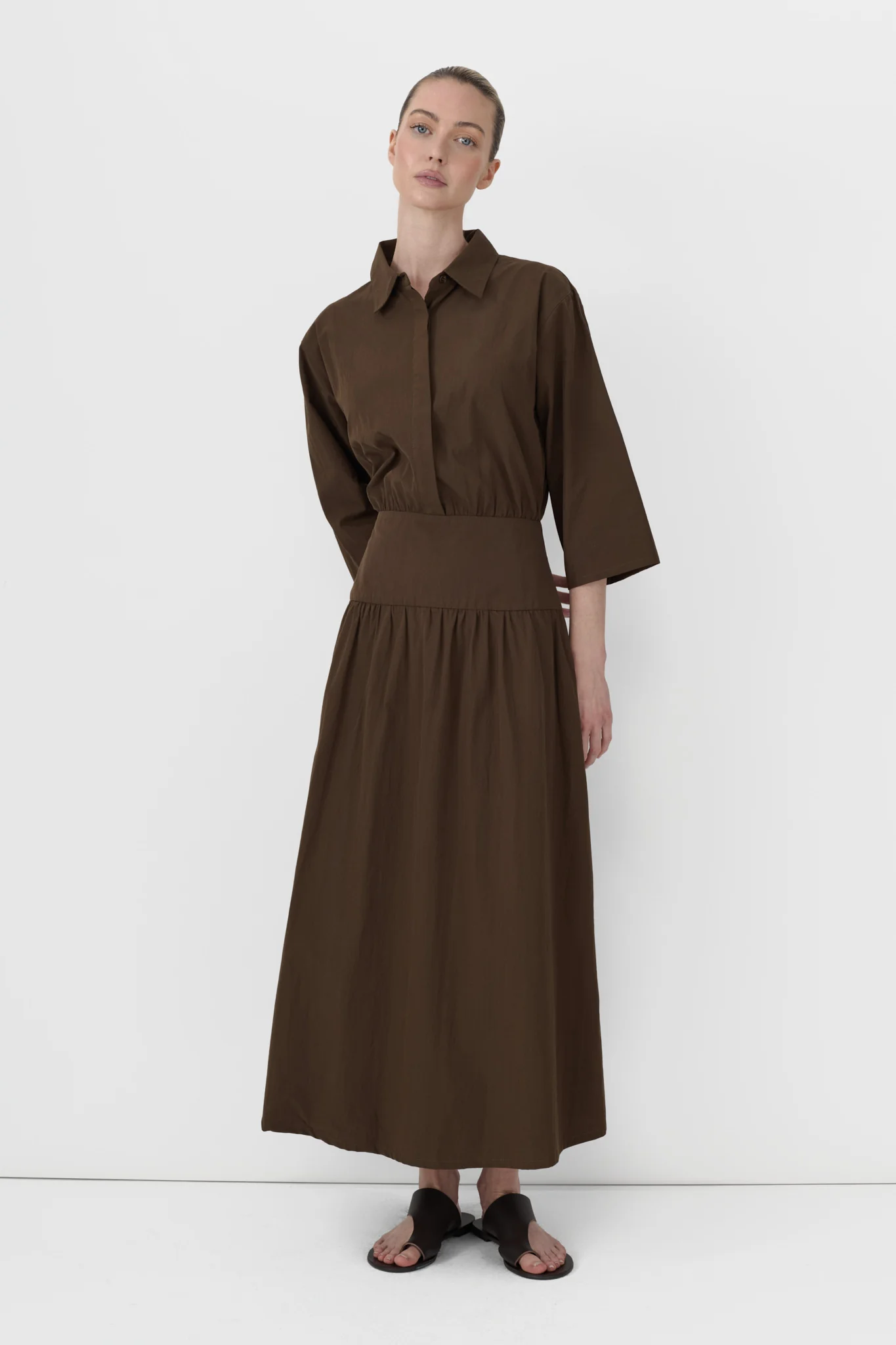 Dropwaist Shirt Dress - Image 9