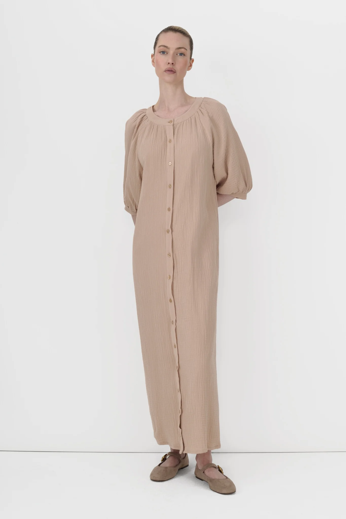 Gauze Maxi Dress - Image 5