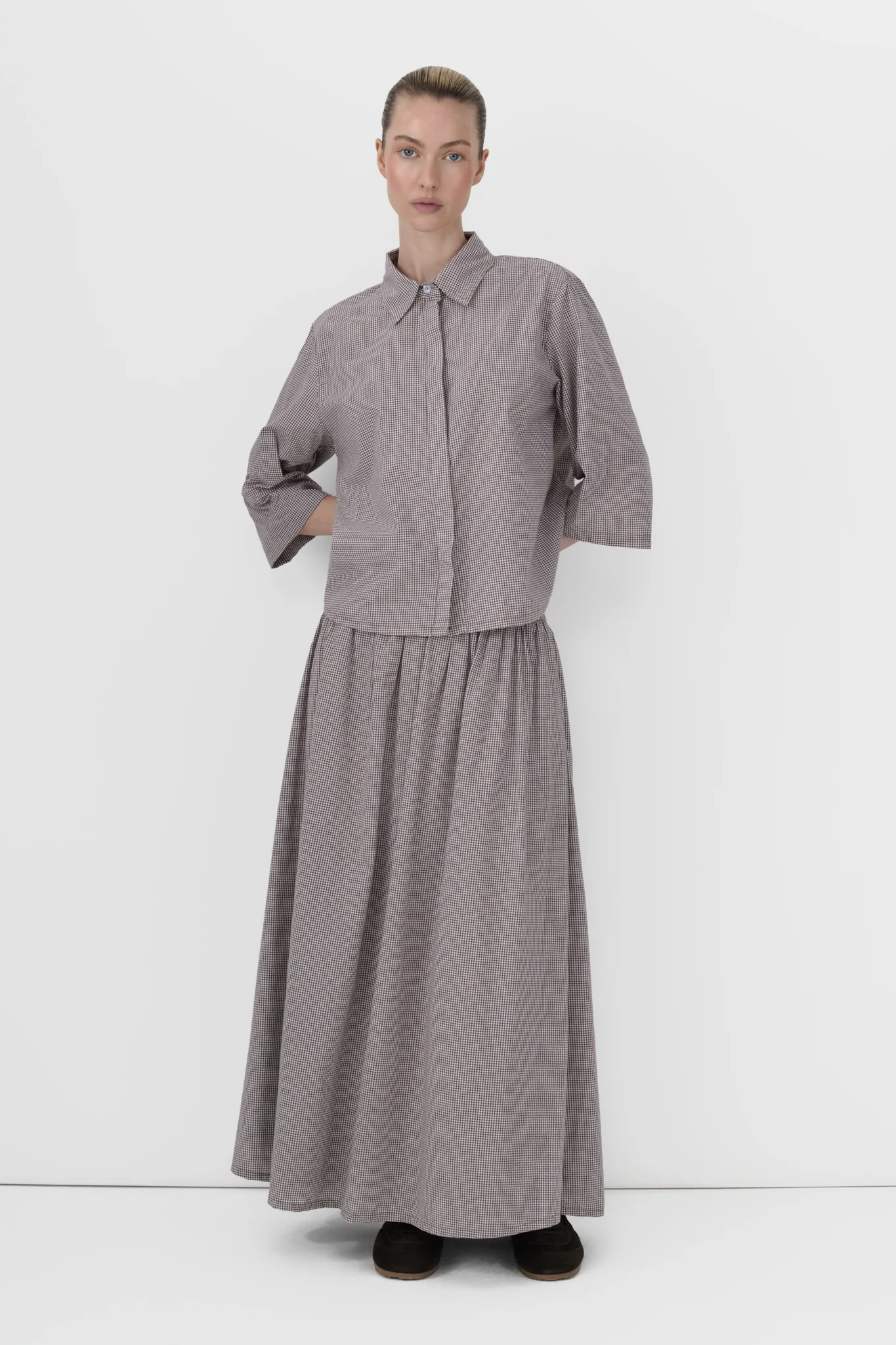 Gingham Dropwaist Skirt - Image 3