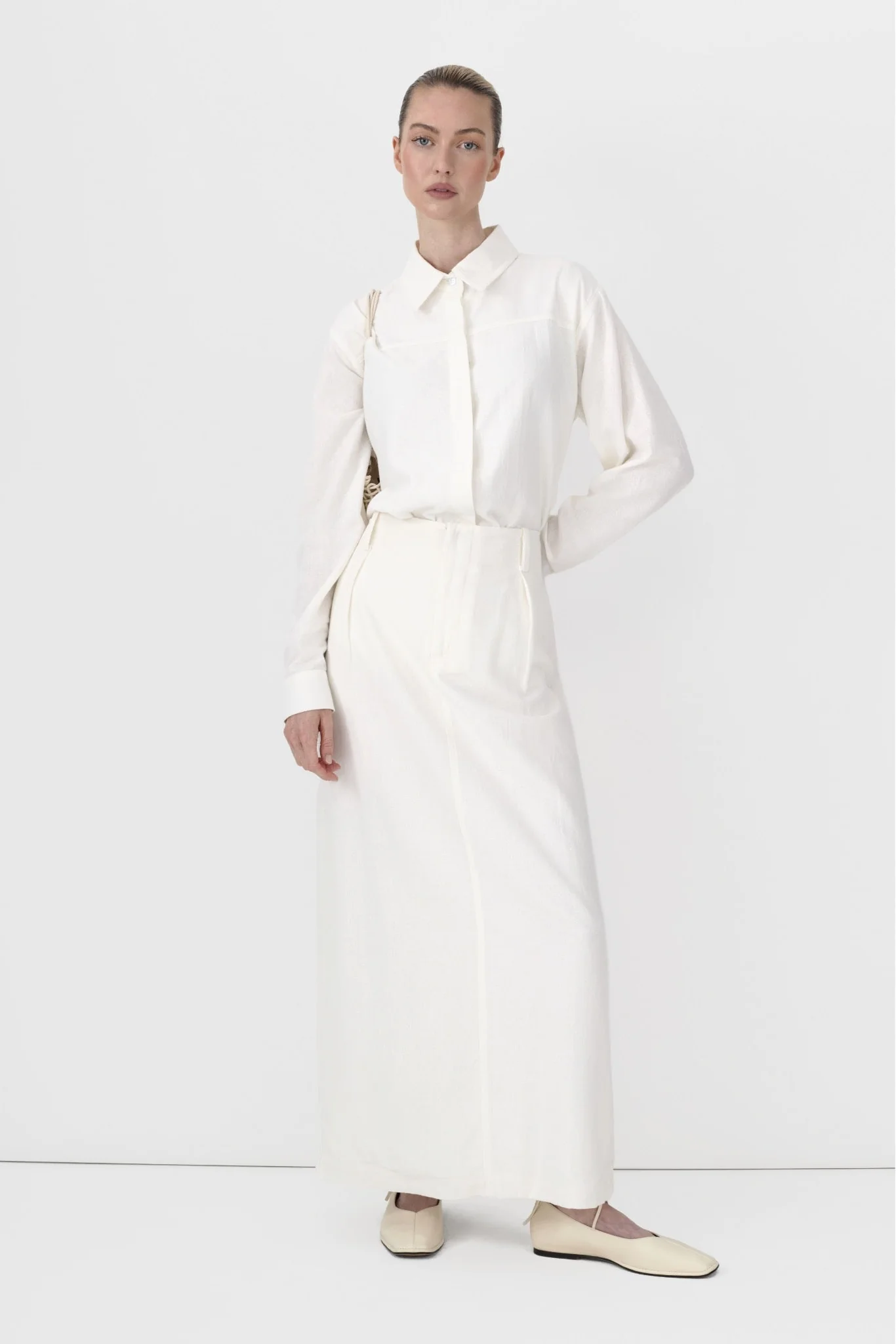 Linen Office Skirt - Image 10