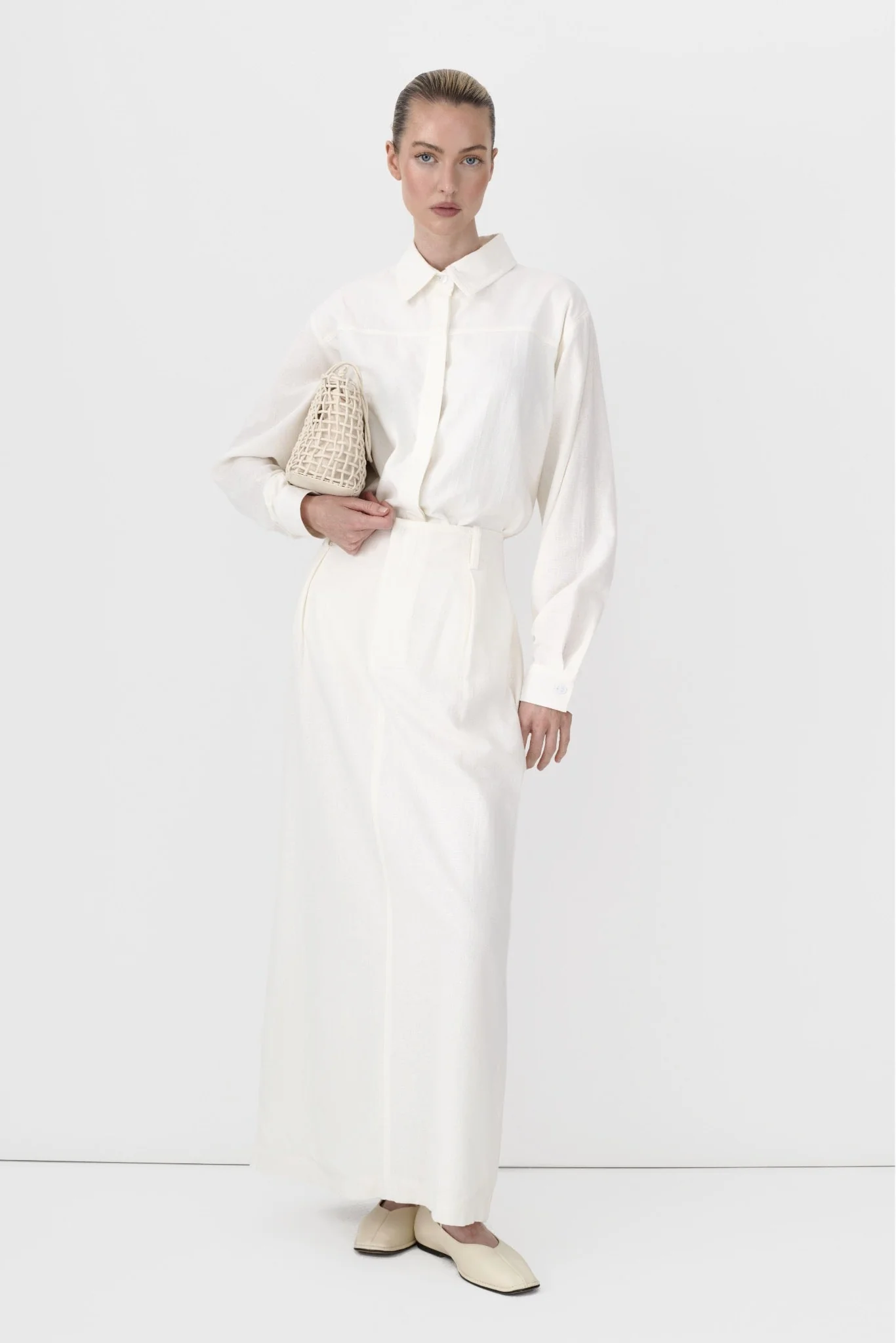 Linen Office Skirt - Image 12