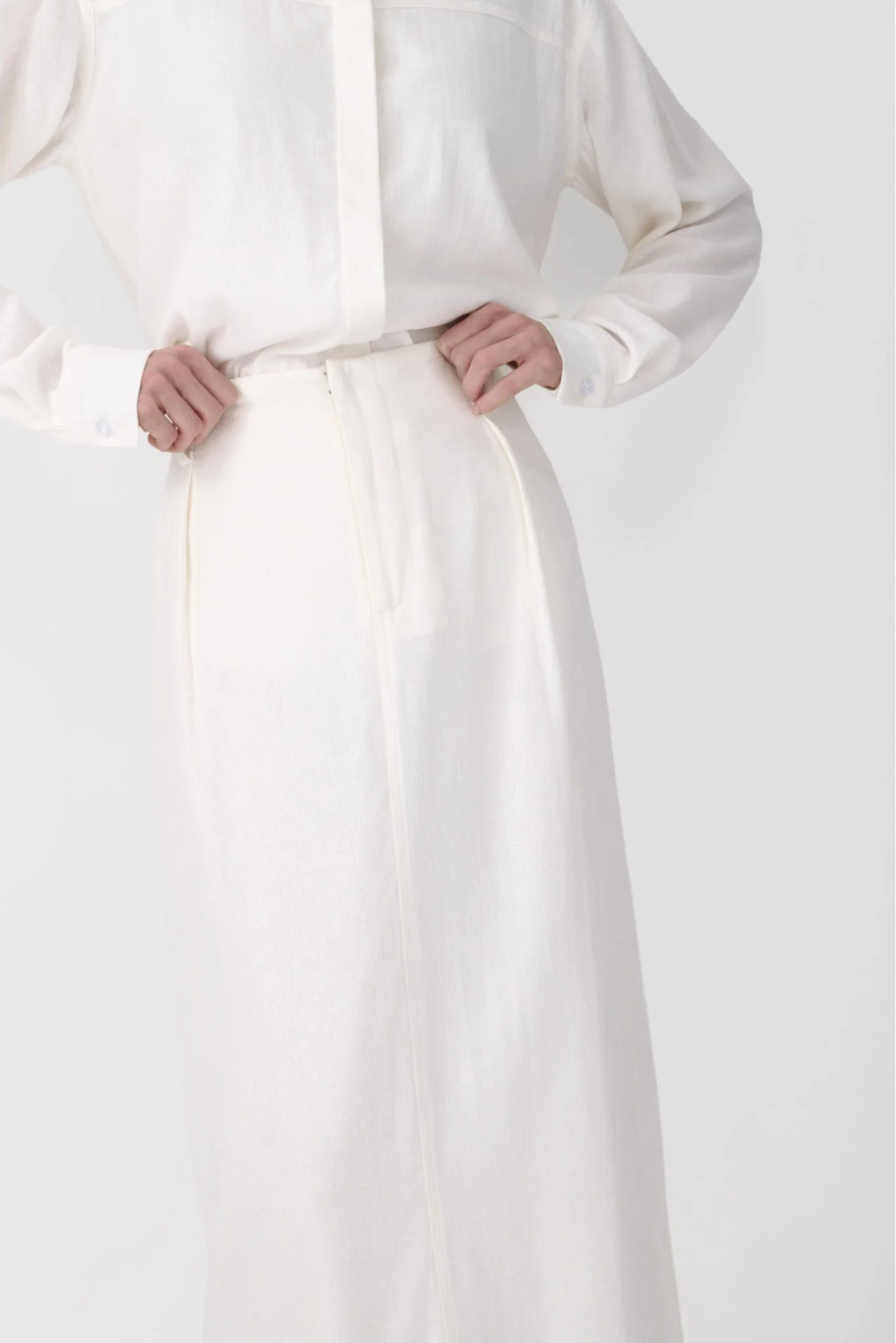 Linen Office Skirt - Image 13