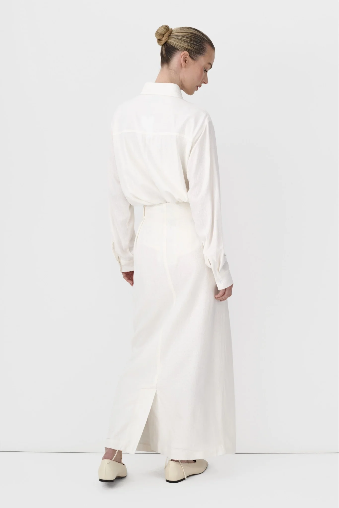 Linen Office Skirt - Image 15