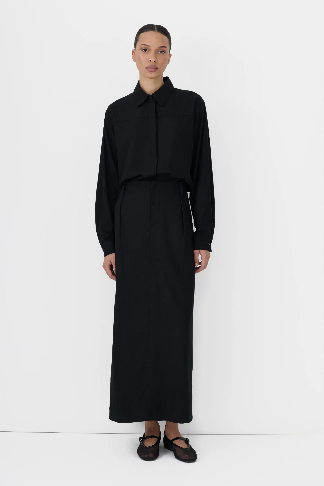 Linen Office Skirt - Image 2