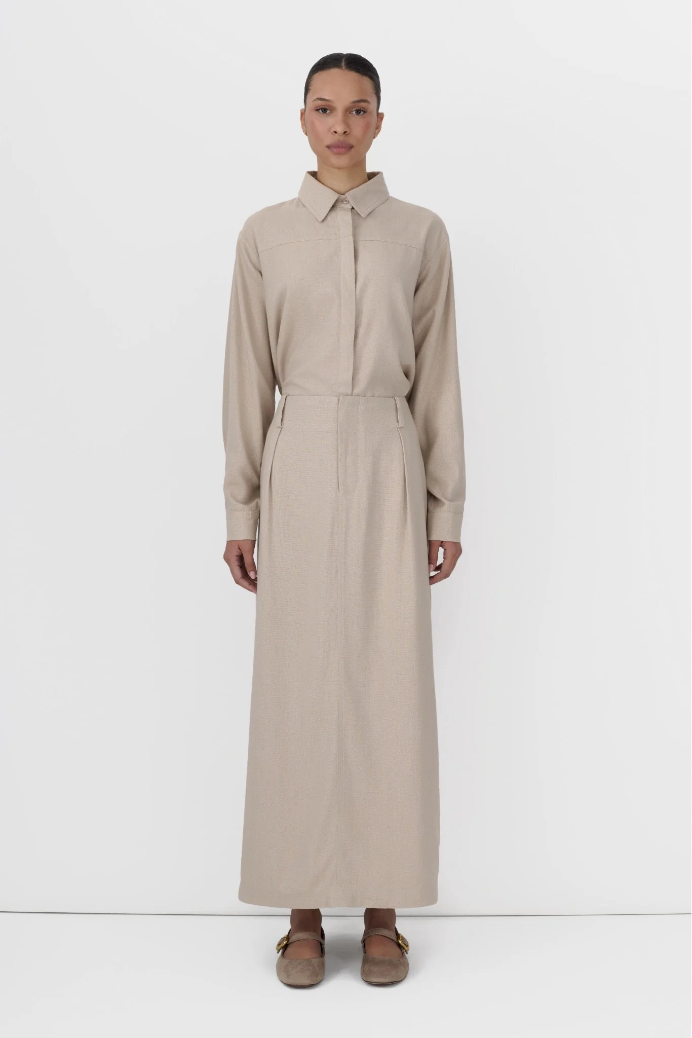 Linen Office Skirt - Image 6