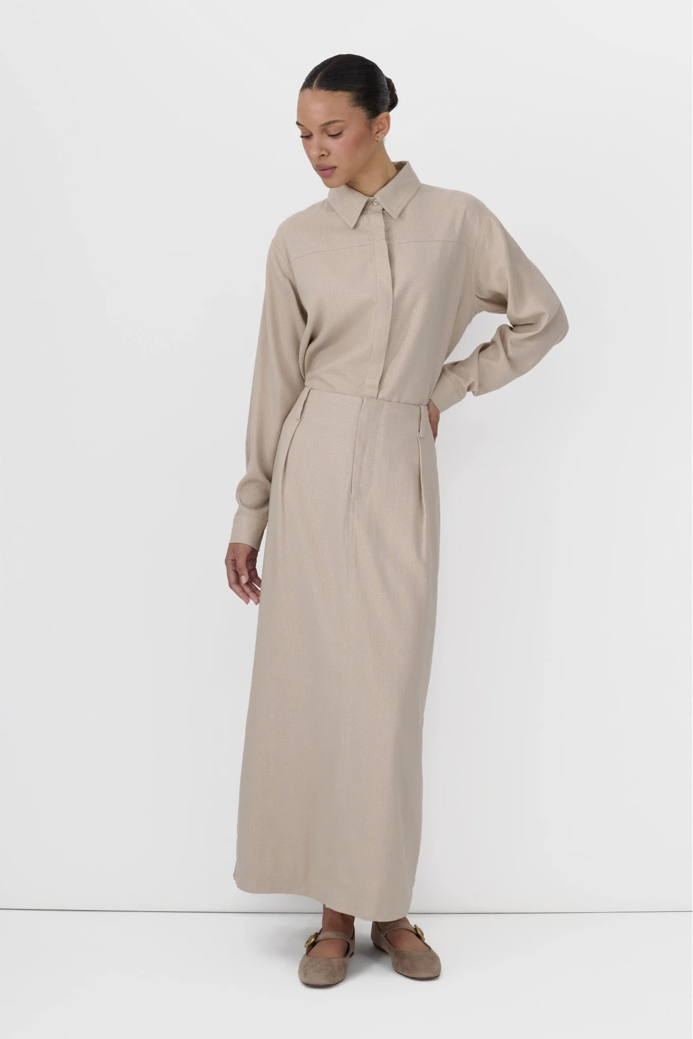 Linen Office Skirt - Image 7