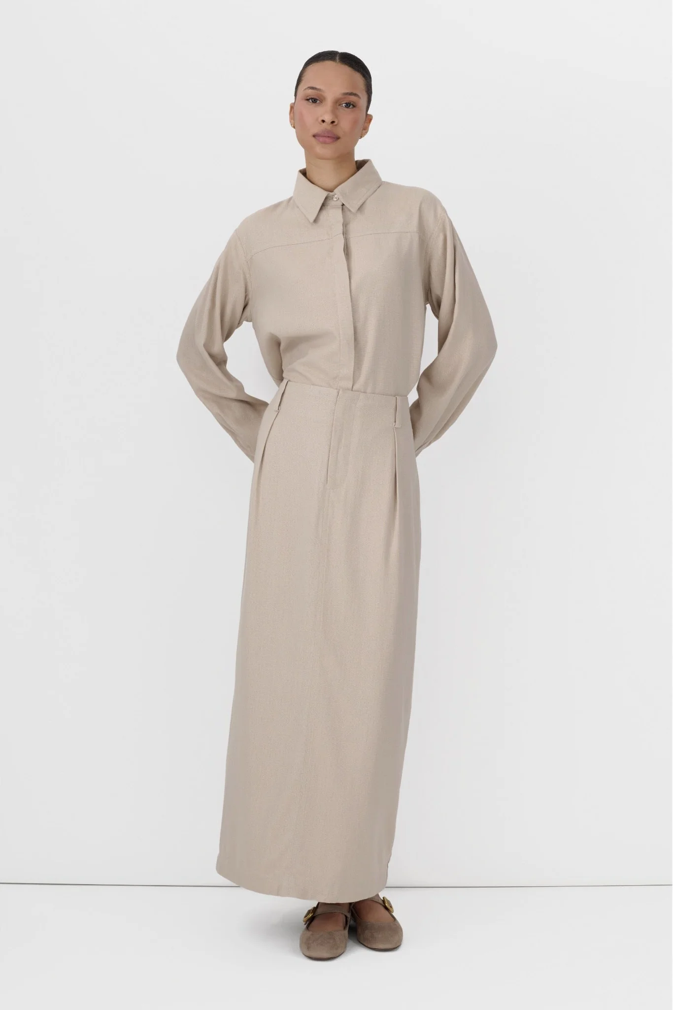 Linen Office Skirt - Image 8