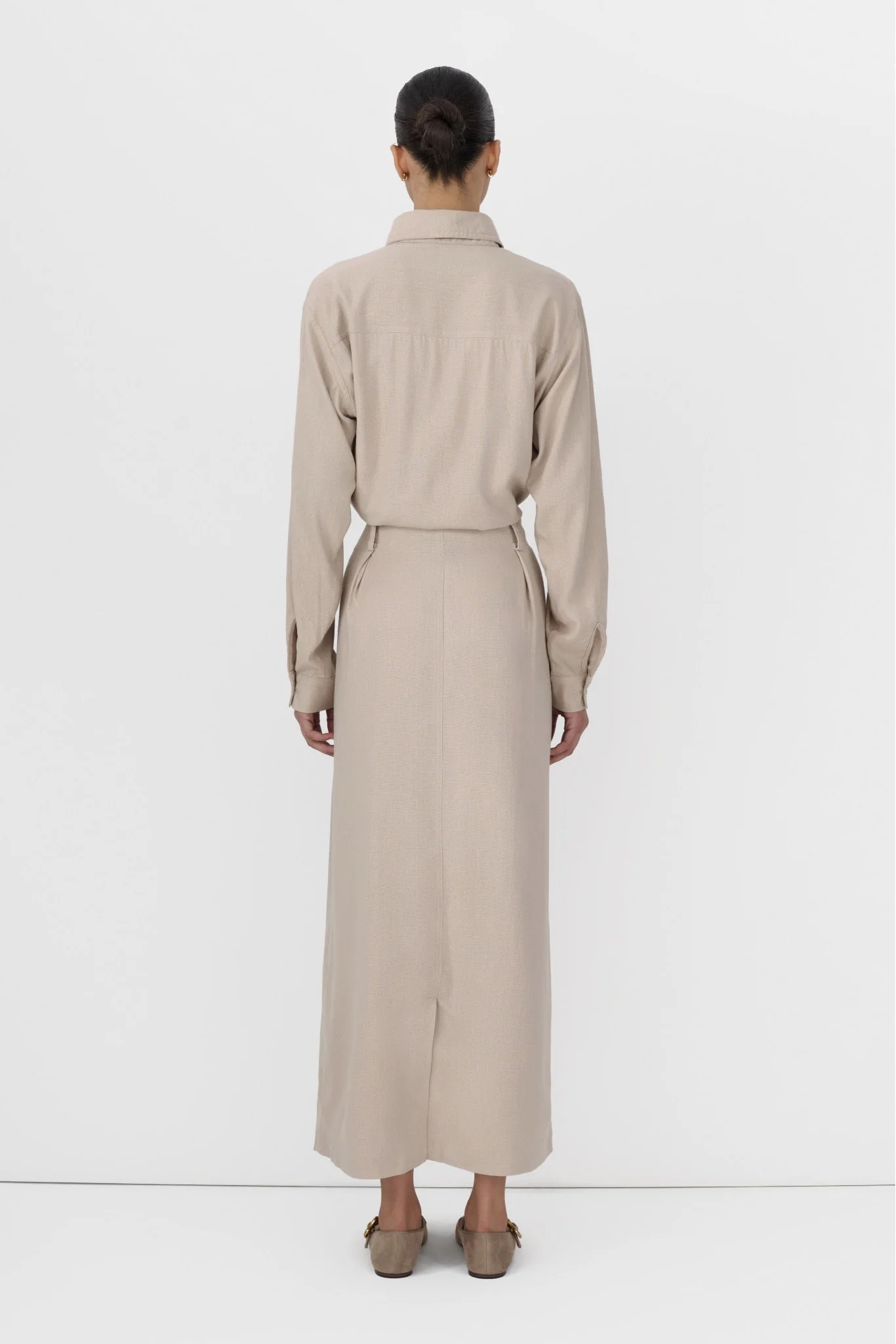 Linen Office Skirt - Image 9