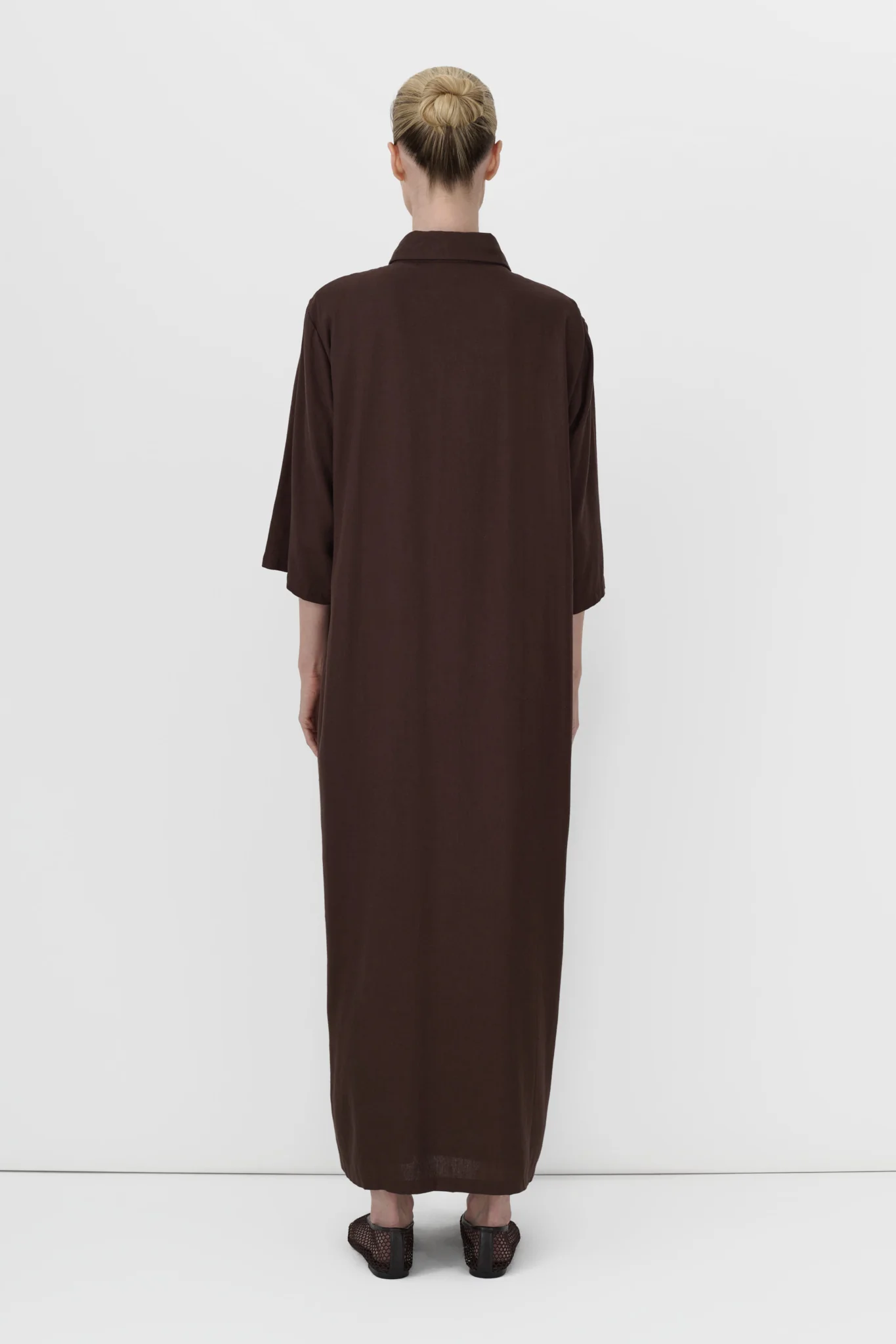 Linen Shirt Dress - Image 3