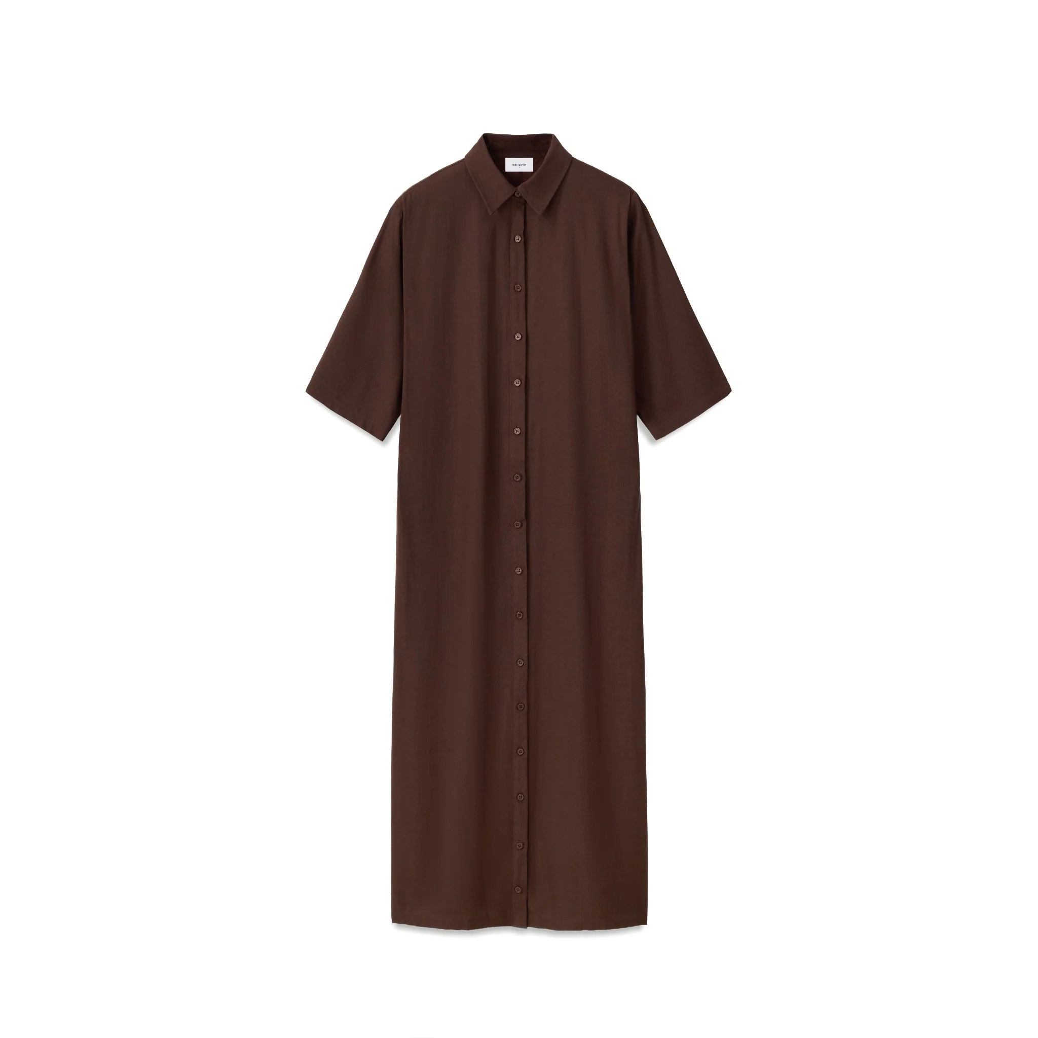 Linen Shirt Dress - Image 4