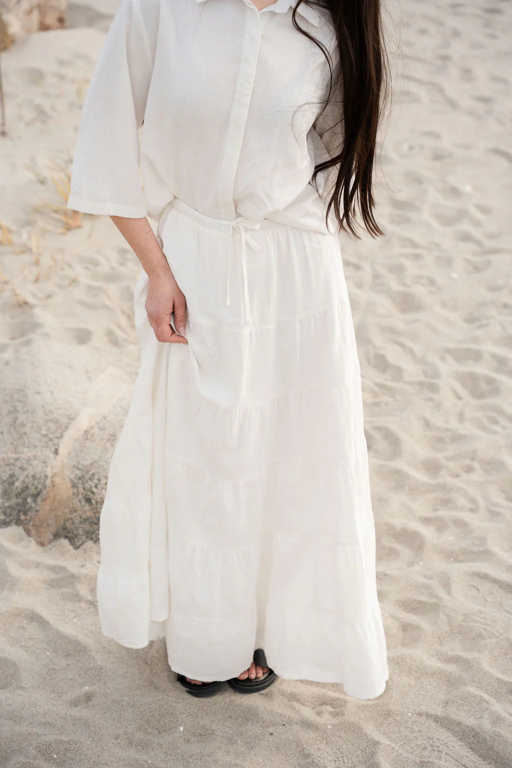 Linen Tier Skirt - Image 6