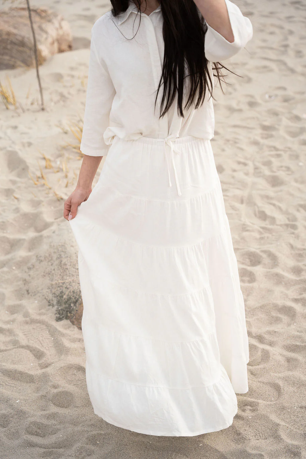 Linen Tier Skirt - Image 8