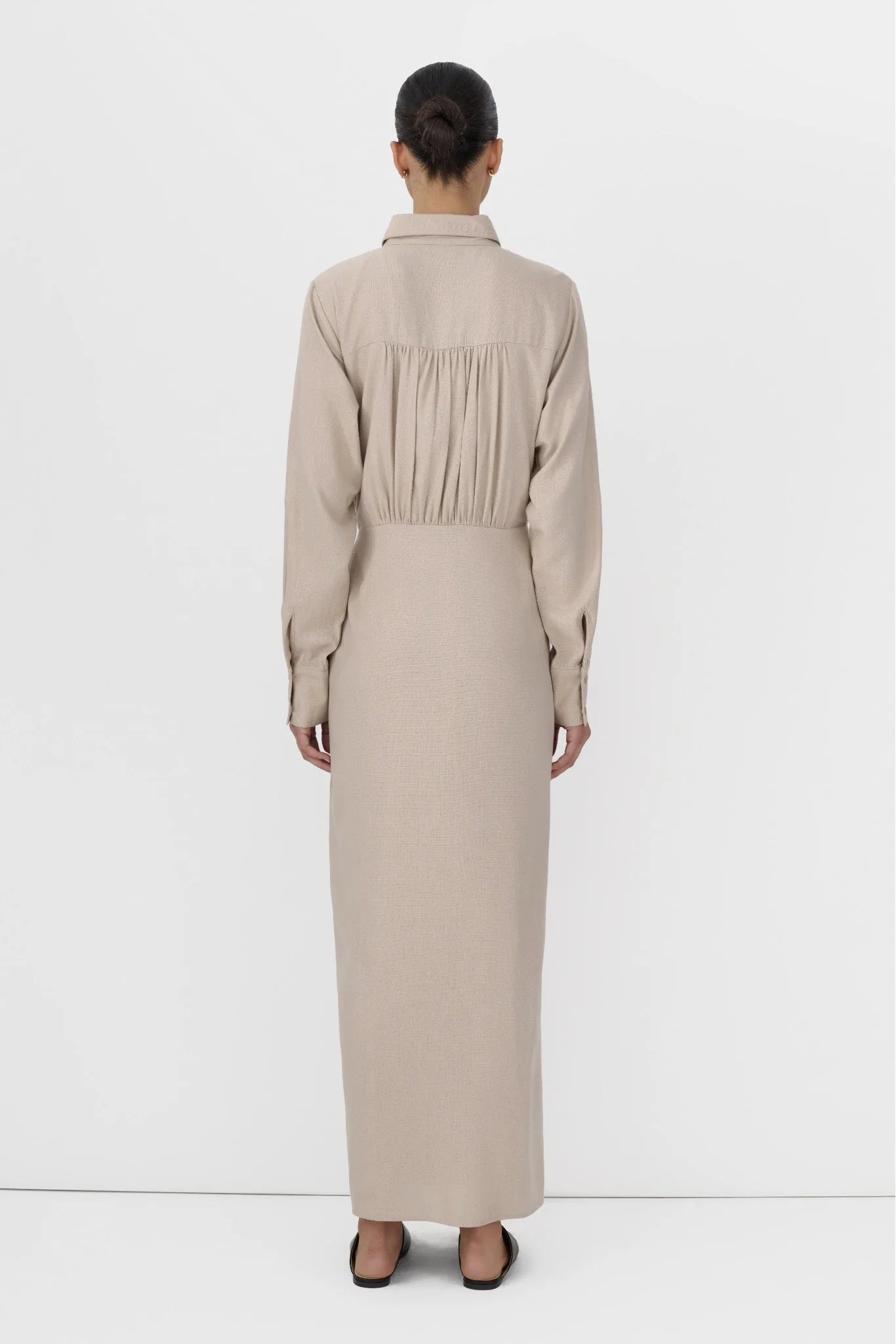 Linen Wrap Dress - Image 4