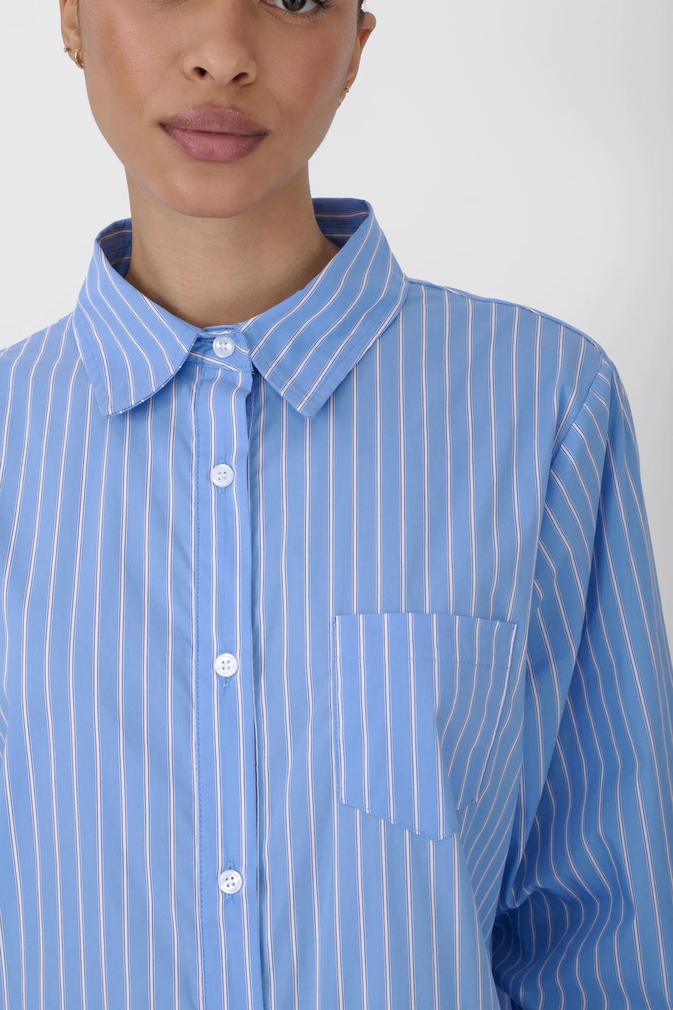 Maxi Striped Shirt Dress - Image 7