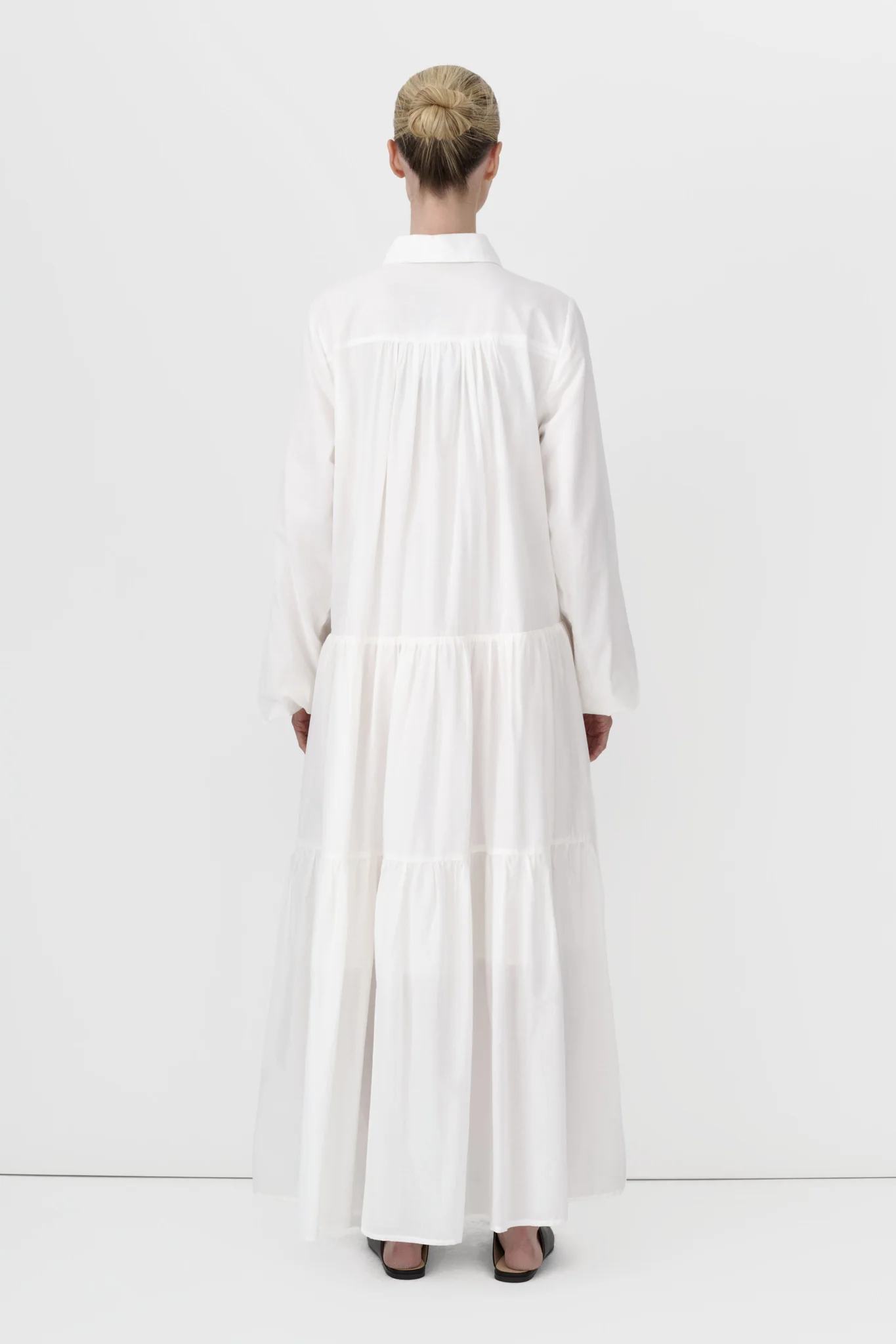Pintuck Cotton Dress - Image 5