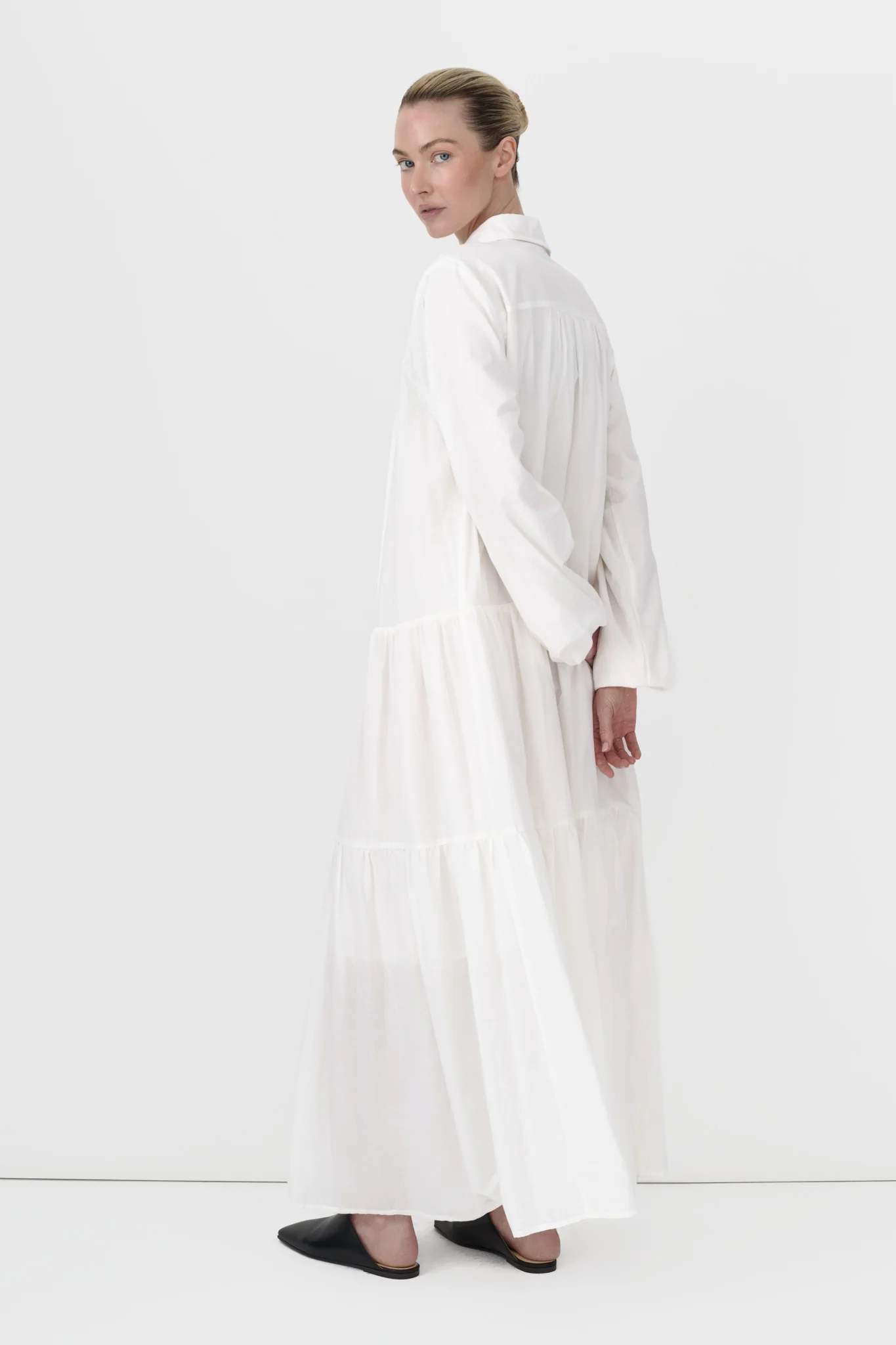 Pintuck Cotton Dress - Image 9