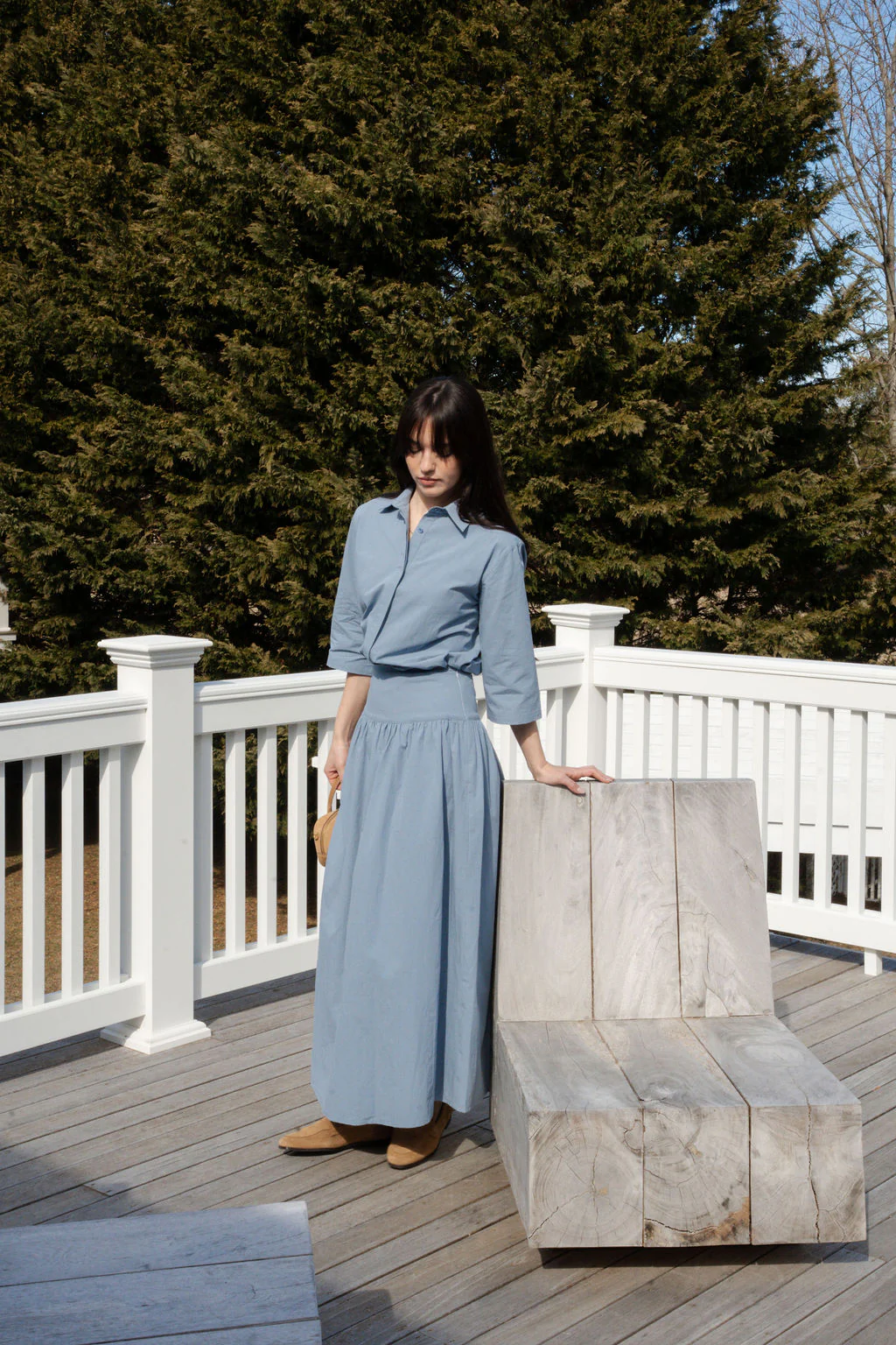 Poplin Maxi Skirt - Image 7