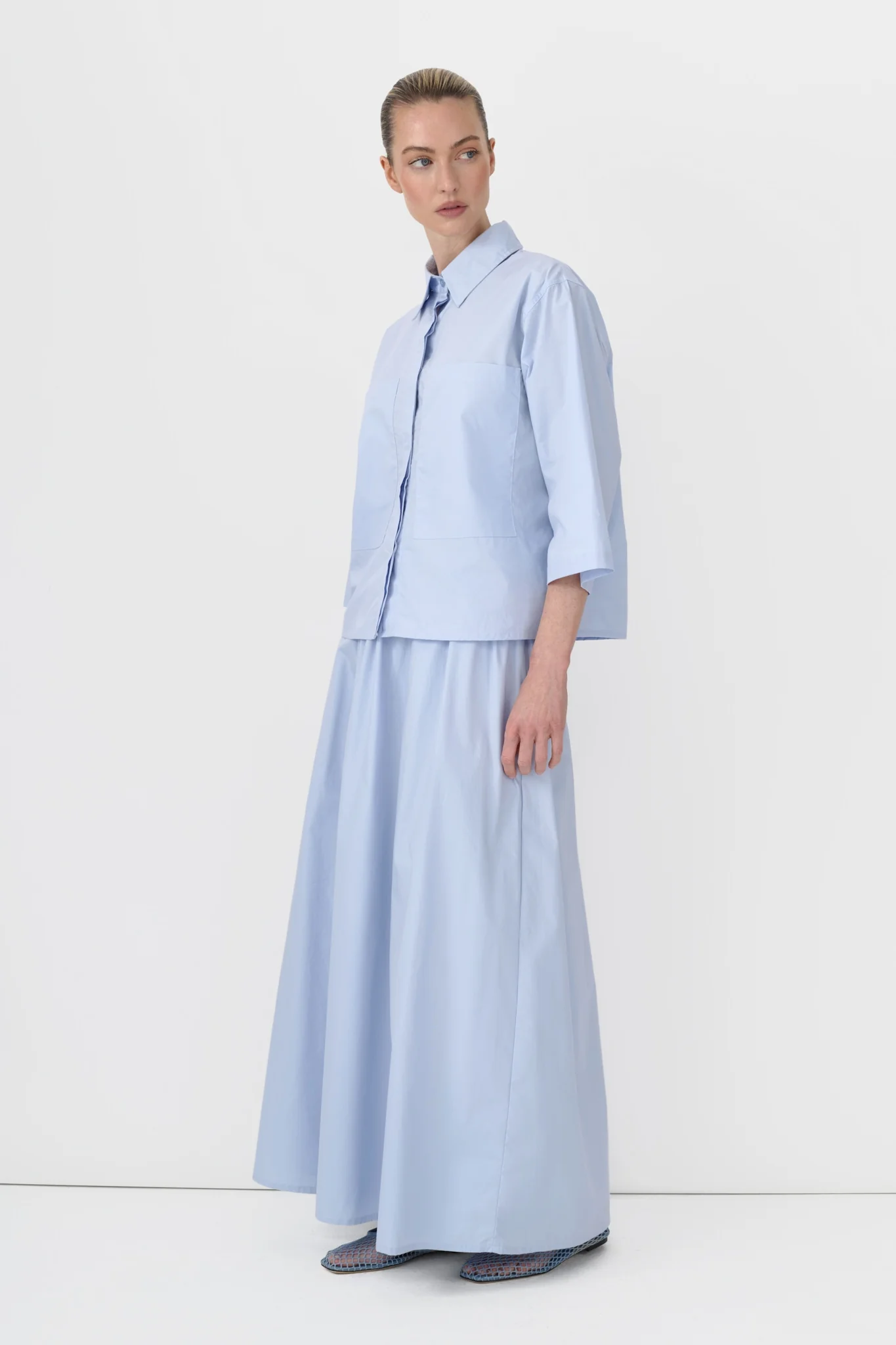 Poplin Midi Skirt - Image 3