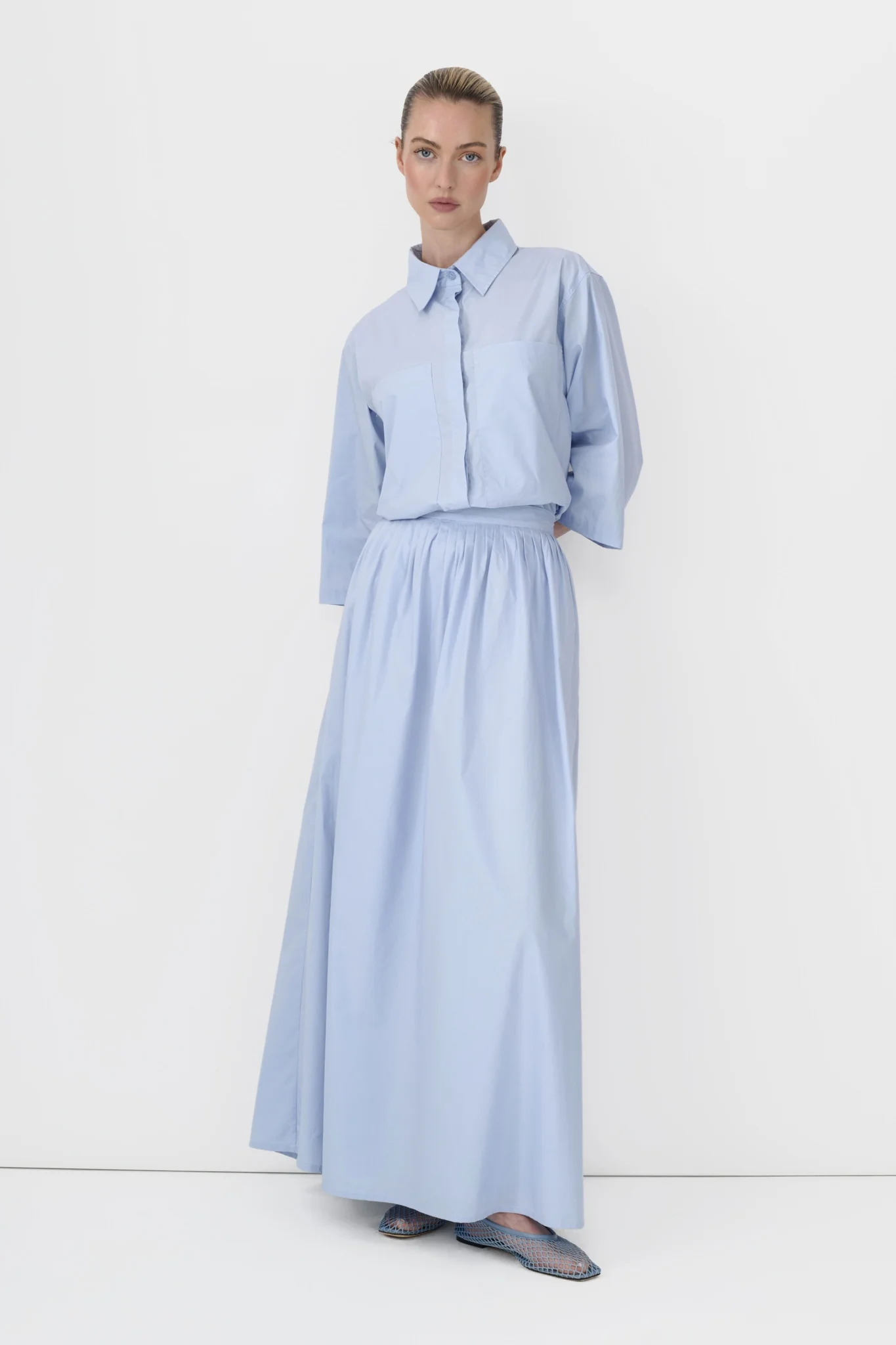 Poplin Midi Skirt - Image 4