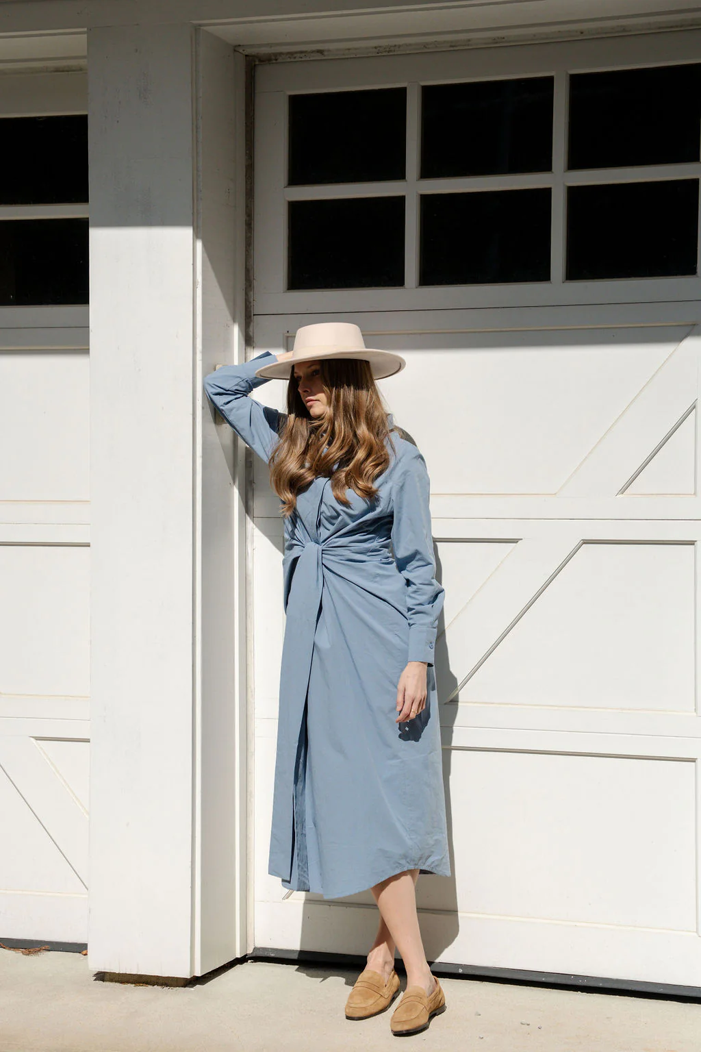 Poplin Tie Dress - Image 9