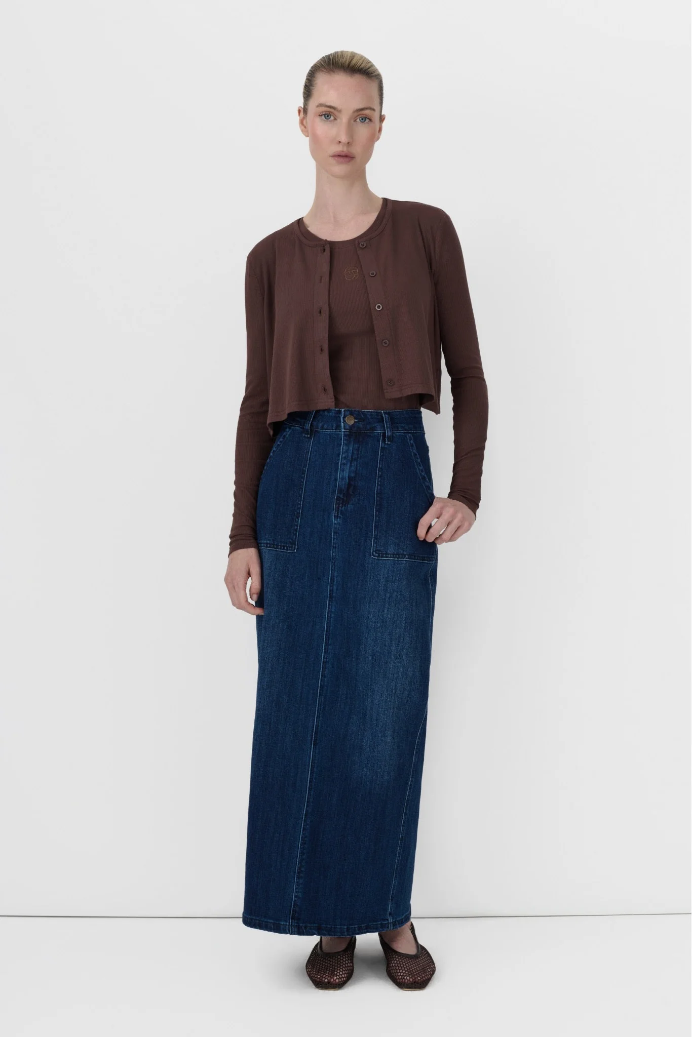 Ribbed Cropped Cardigan - Image 18