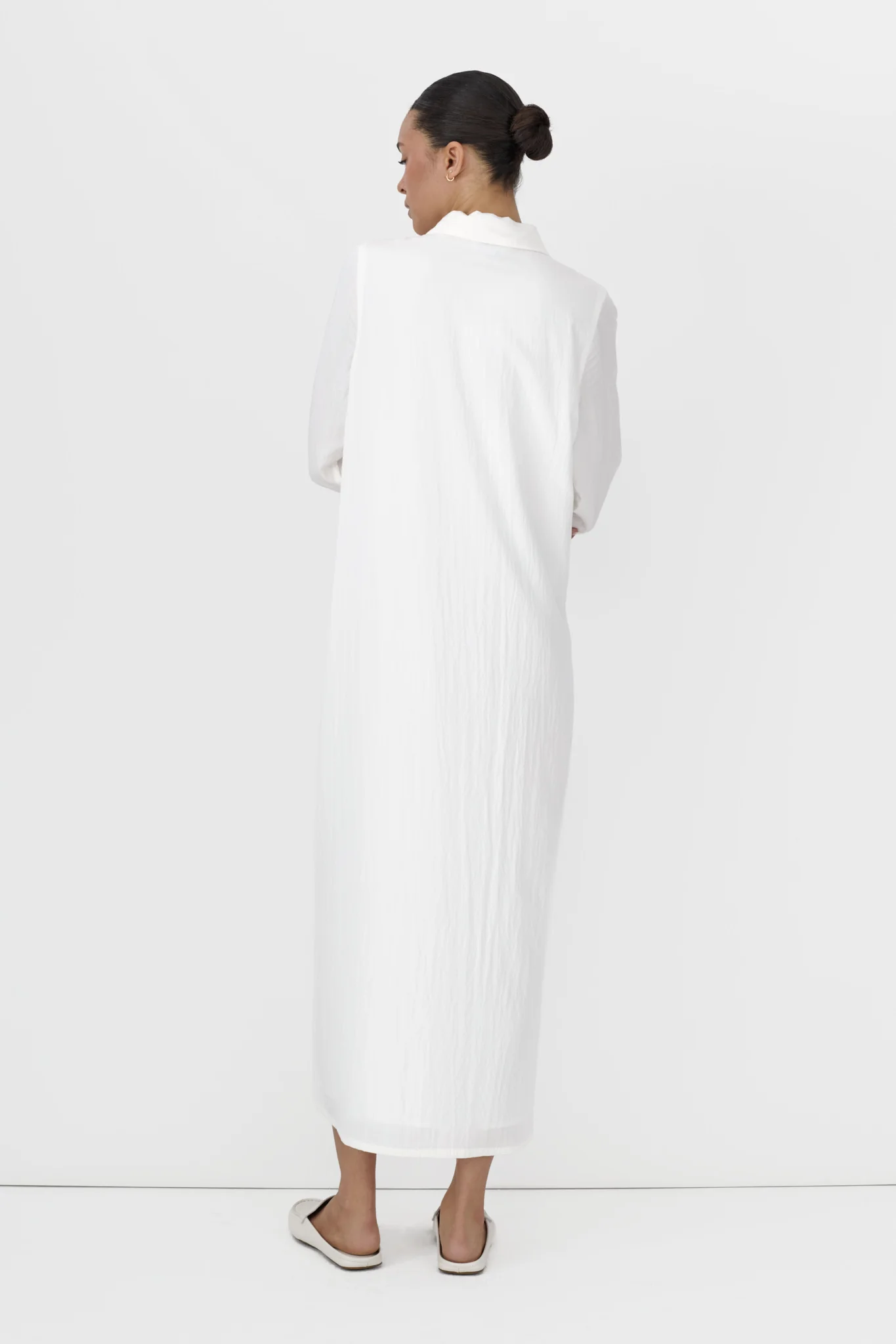 Side Button Shirt Dress - Image 11