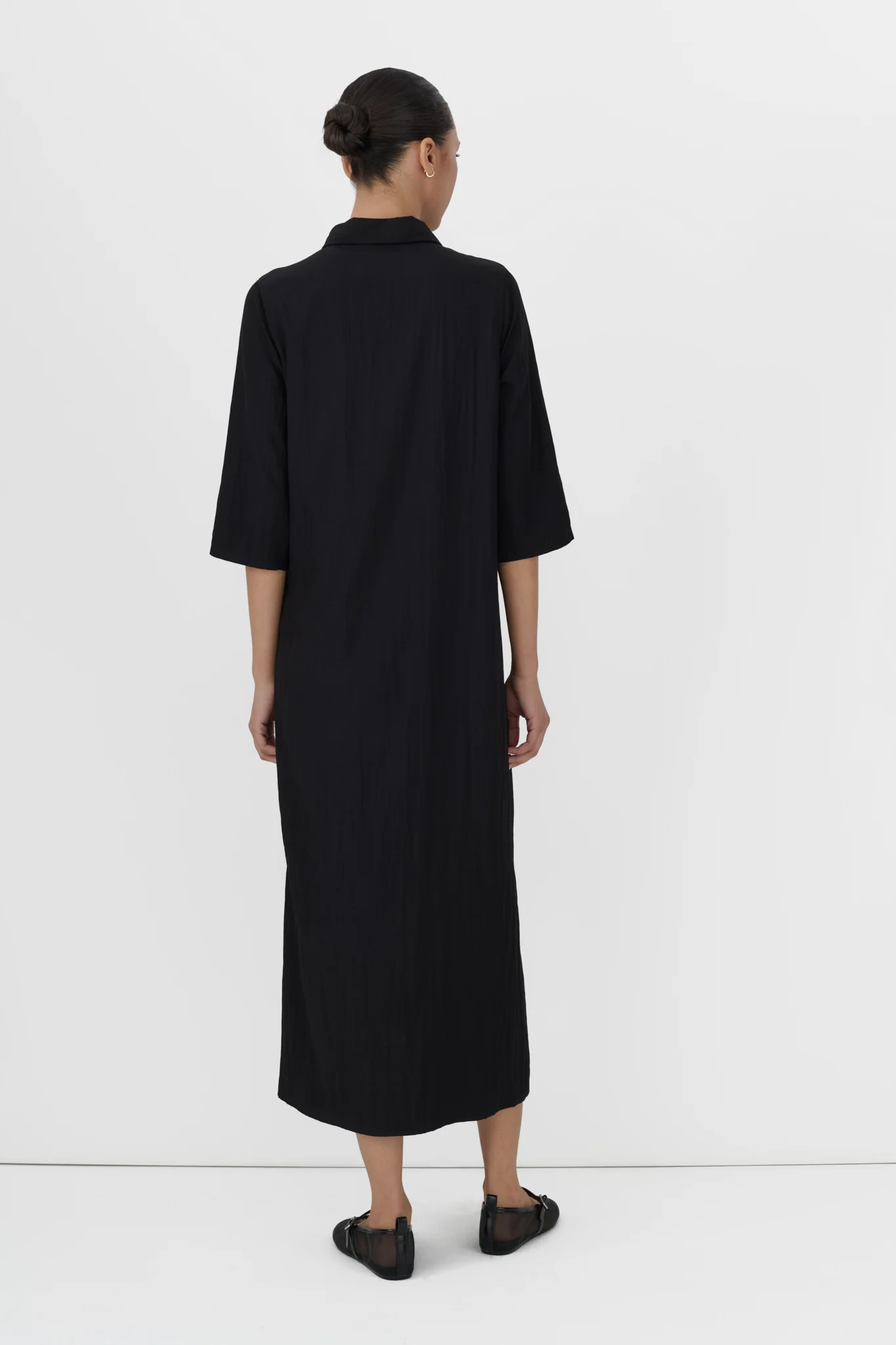 Side Button Shirt Dress - Image 3