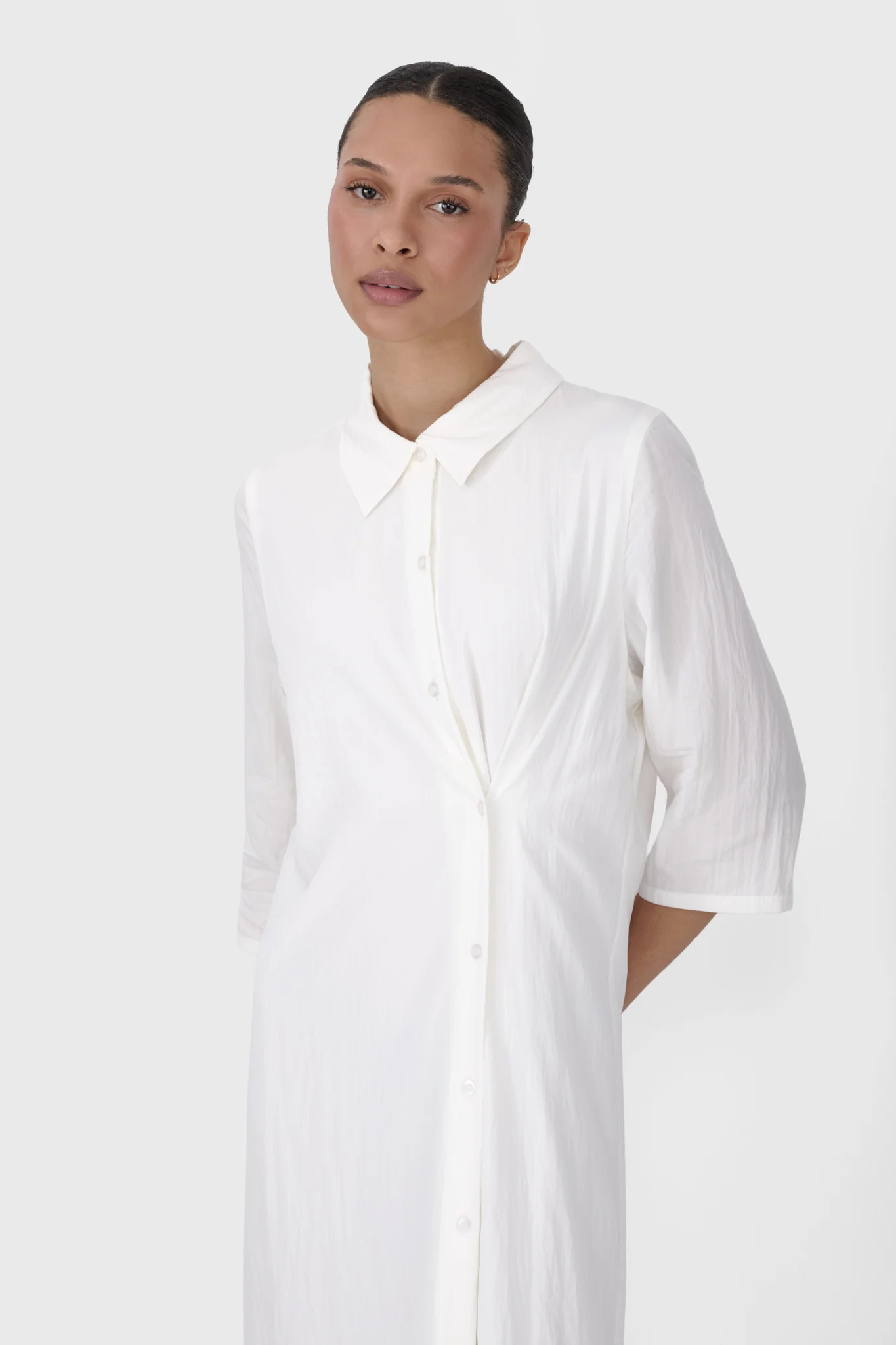 Side Button Shirt Dress - Image 6
